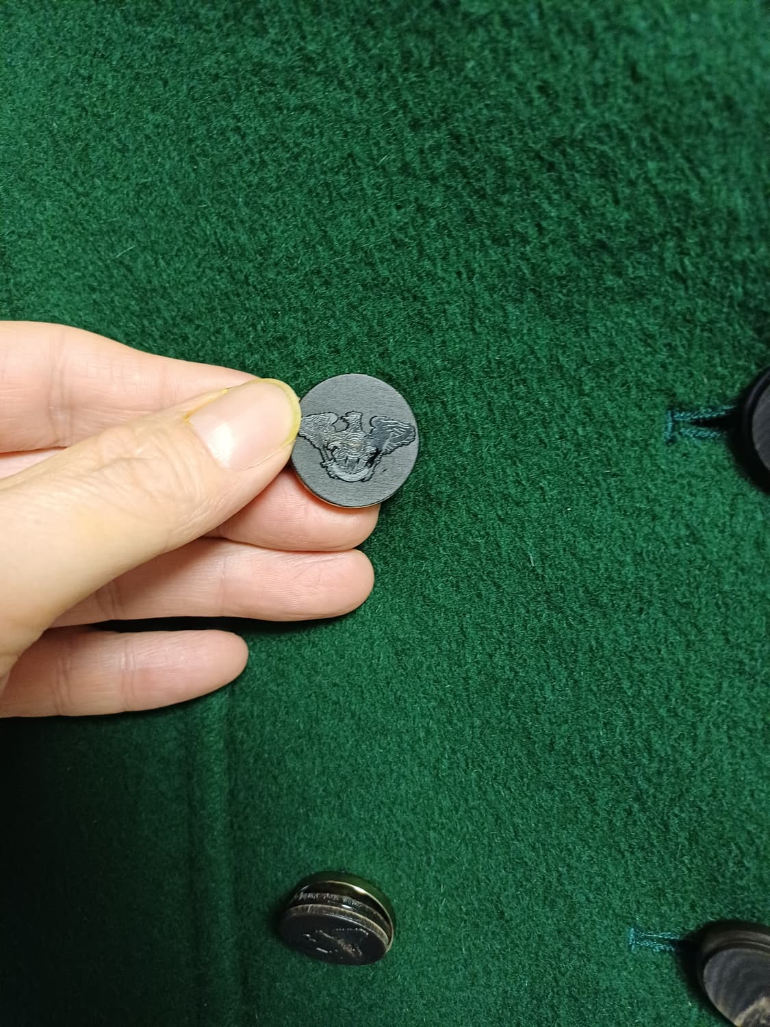 딥그린 울 100 더블코트 / STILE BENETTON / 42 상품이미지3