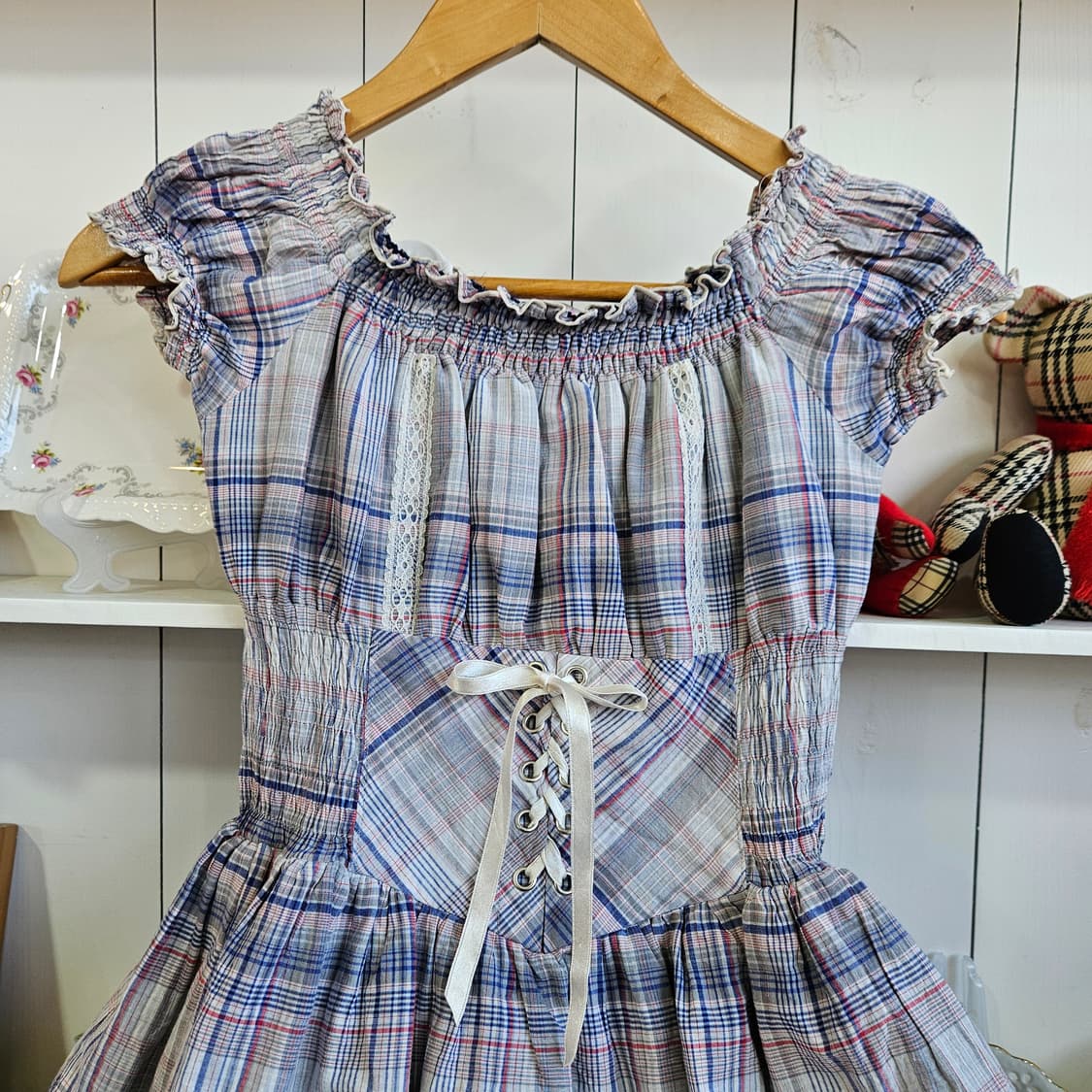 트랄라라(Tralala)  체크 코르셋 원피스 상품이미지3