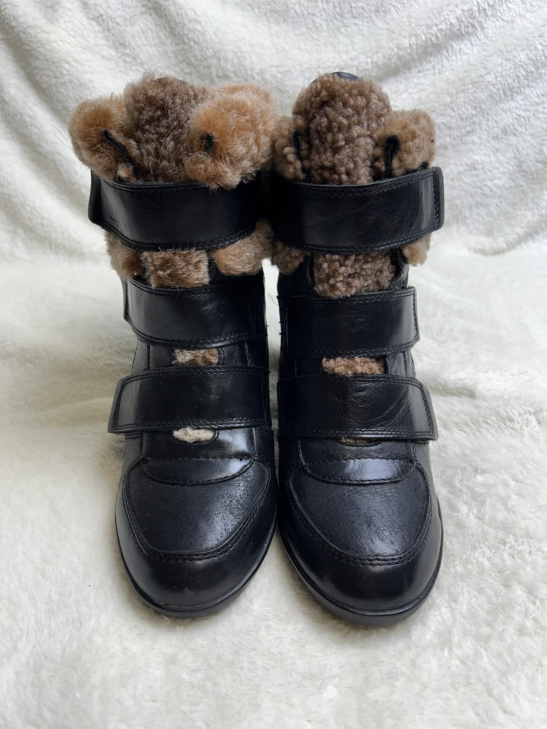 [37] 아쉬 털 가죽  웨지힐 스니커즈|| 235 상품이미지2