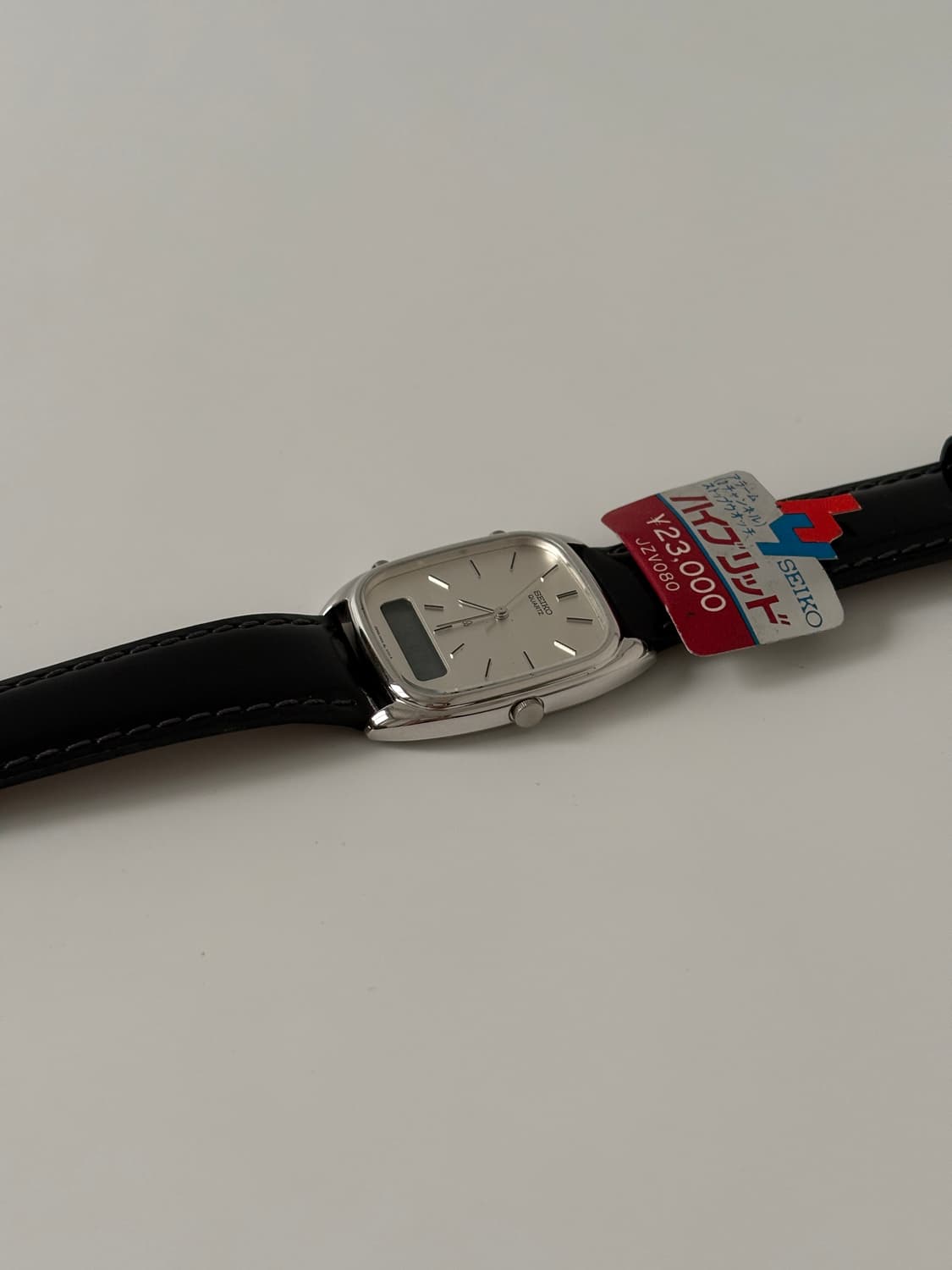 세이코 1980년대 실버 탱크 아나 디지 쿼츠 데드스탁 상품이미지5