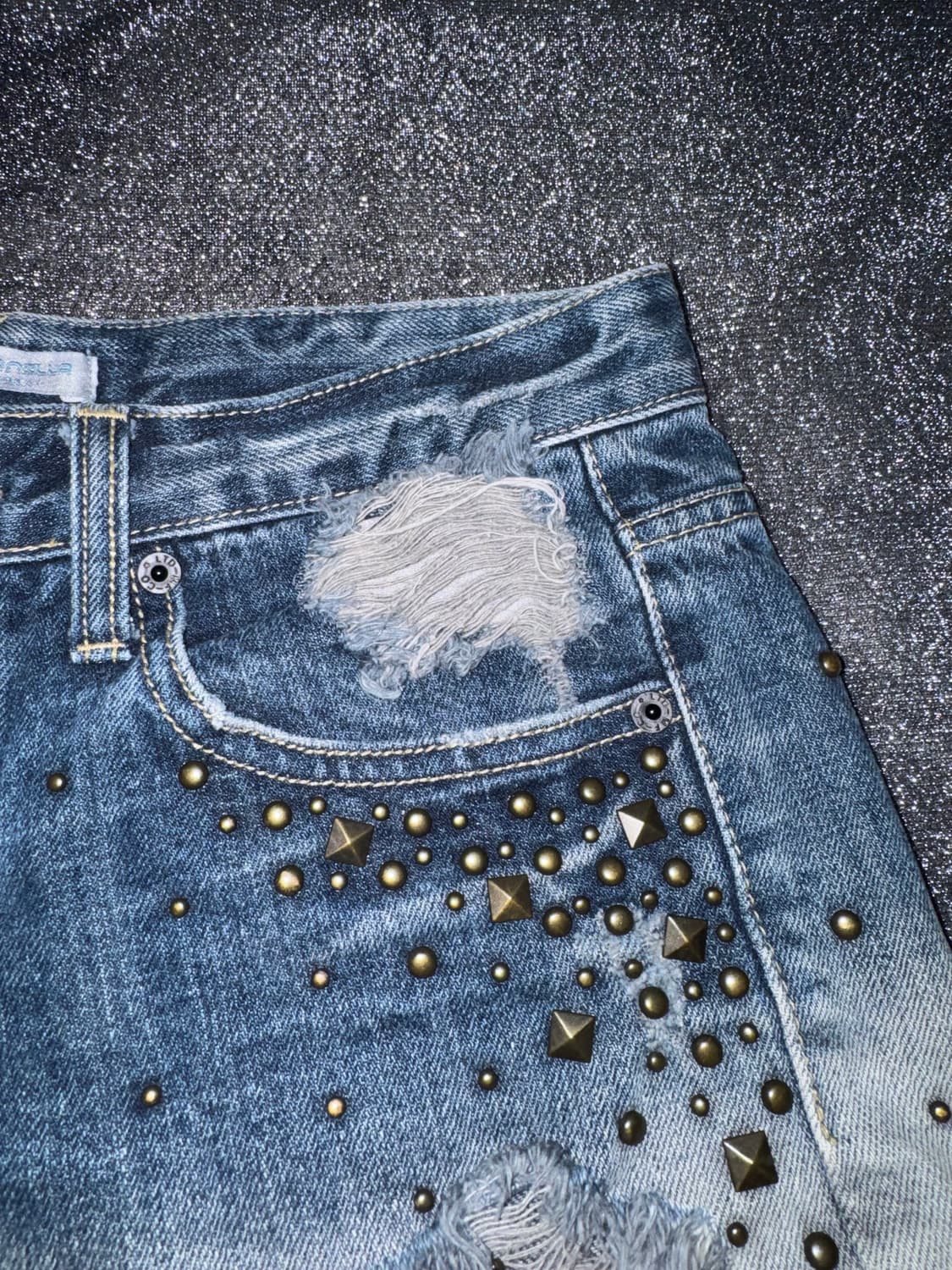 Y2k Faded denim shorts 상품이미지6
