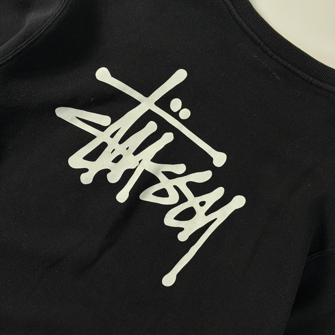 Stussy  스투시 베이직 스탁로고 블랙 맨투맨   상품이미지3