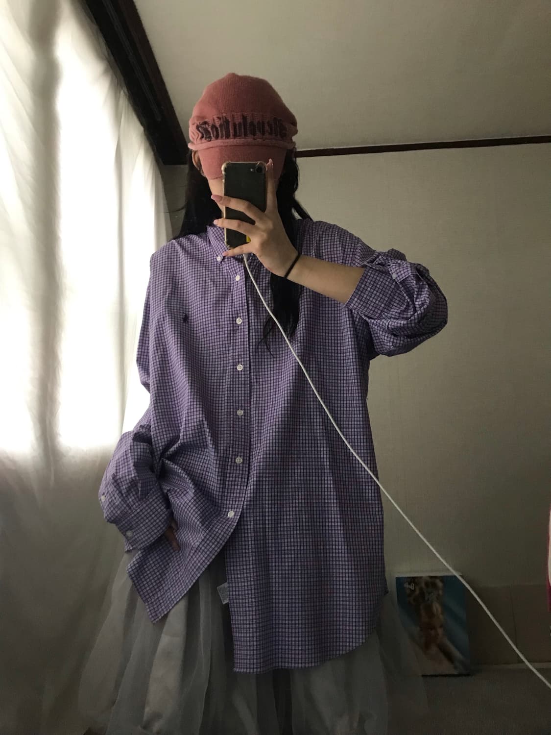 폴로 퍼플 체크셔츠 상품이미지7