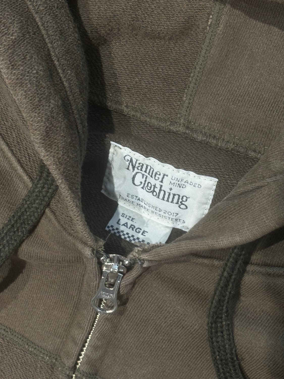 네이머클로딩 후드집업 카키 L 상품이미지5