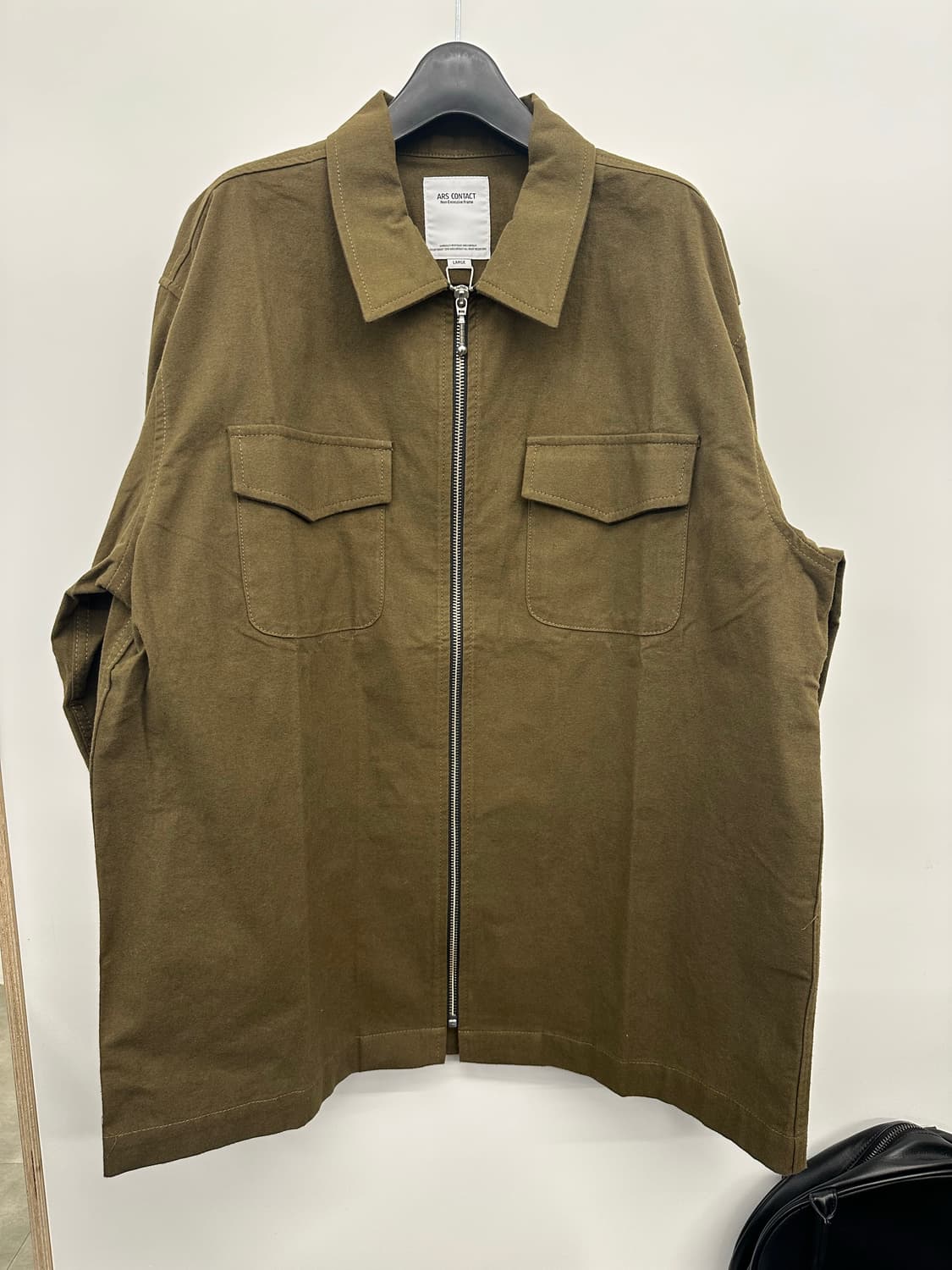 아르스 콘택트 ZIPUP SHIRTS(카키) 상품이미지1