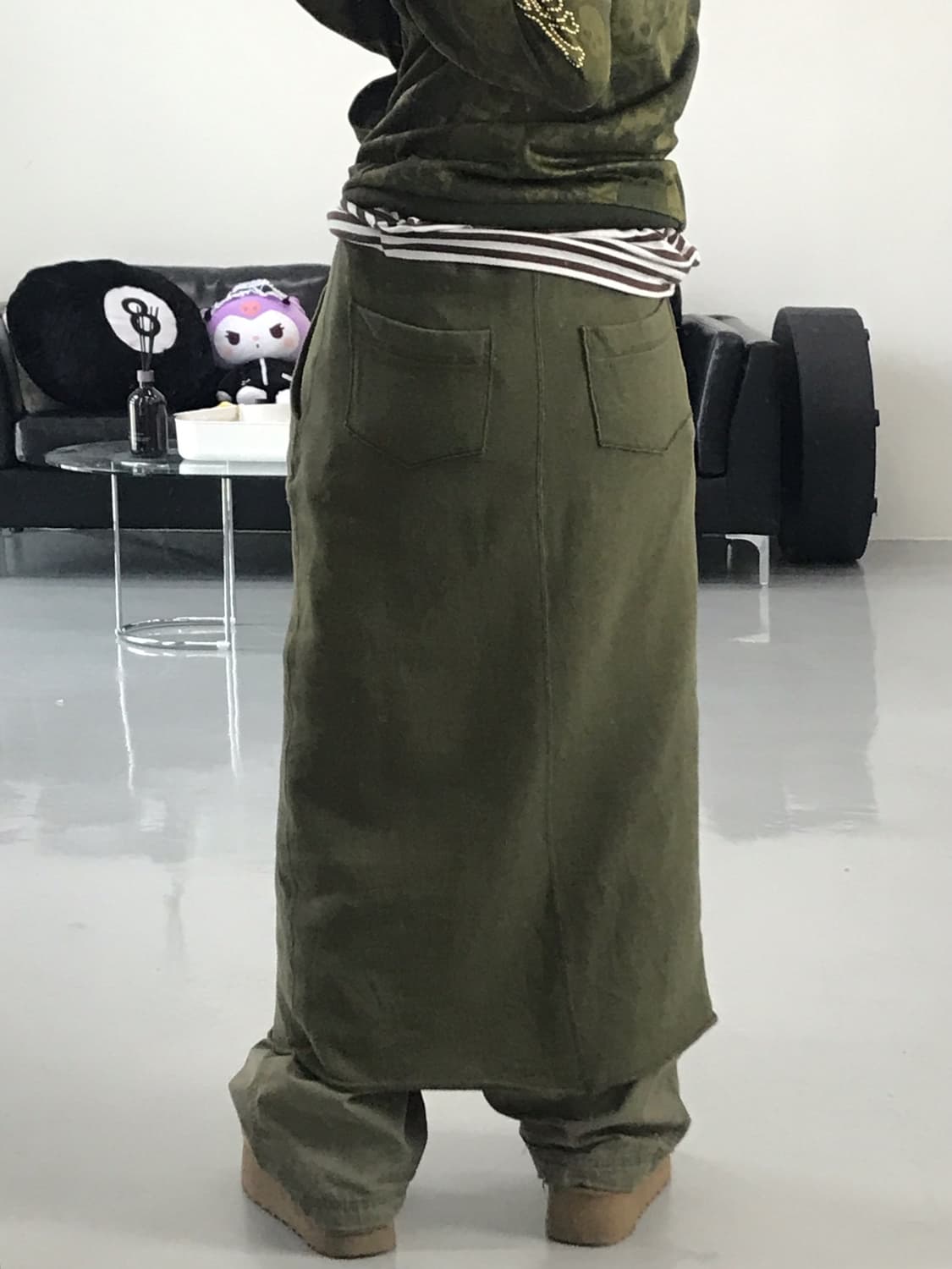 Double Standard Khaki Long Skirts 상품이미지3