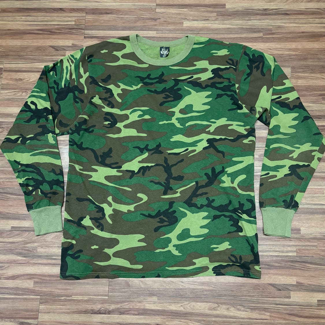 미제 빈티지 우드랜드 카모 레이어드 롱슬리브 긴팔셔츠 xl 상품이미지1