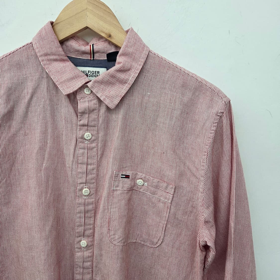 타미힐피거 스트라이프 셔츠 남방 남m 상품이미지3
