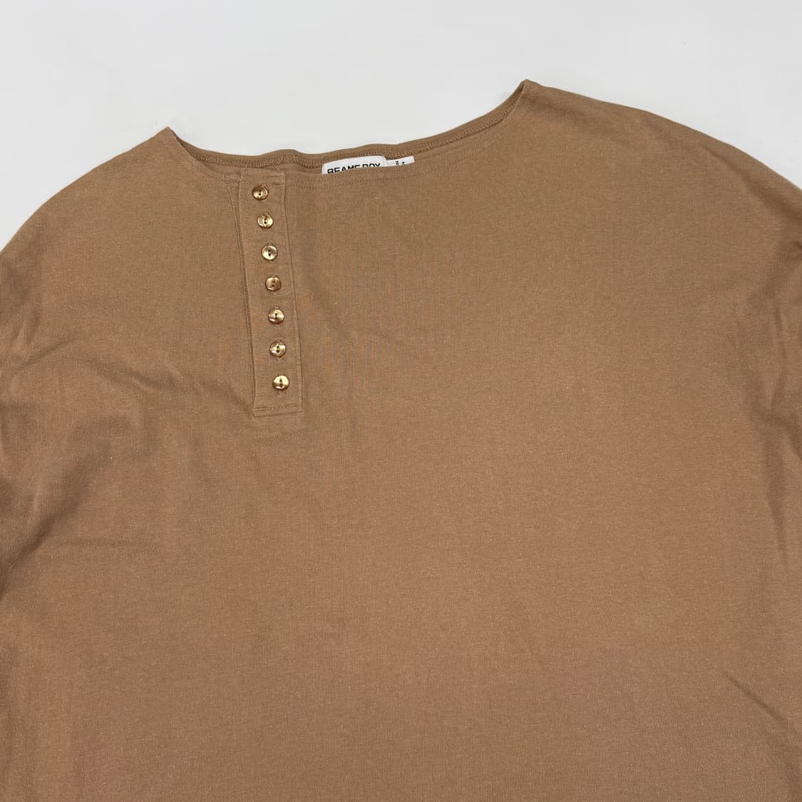 Beams Boy asymmetric button long sleeve 상품이미지3