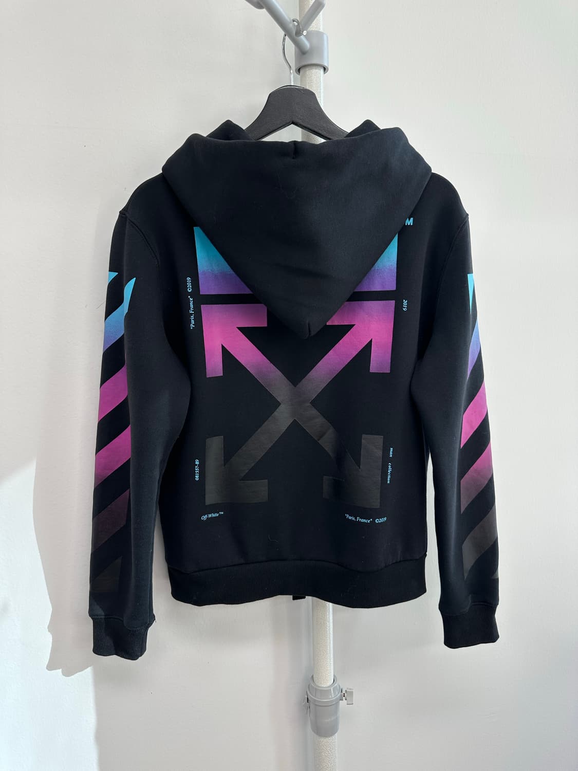 오프화이트 그라데이션 애로우 후드 집업 상품이미지6