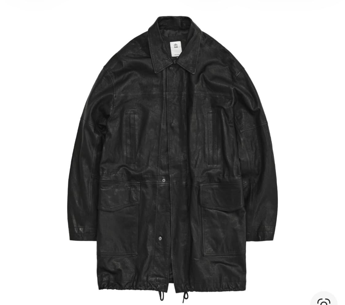[3] 폴리테루 램스킨 레더카코트 블랙 상품이미지1