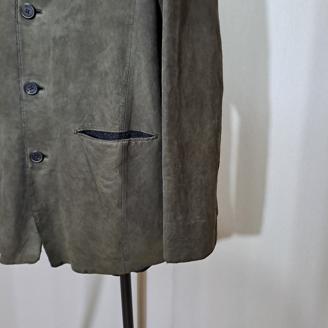 (택포) 코오롱시리즈 누벅 양가죽 모 안감 블레이저 105 B492 상품이미지4