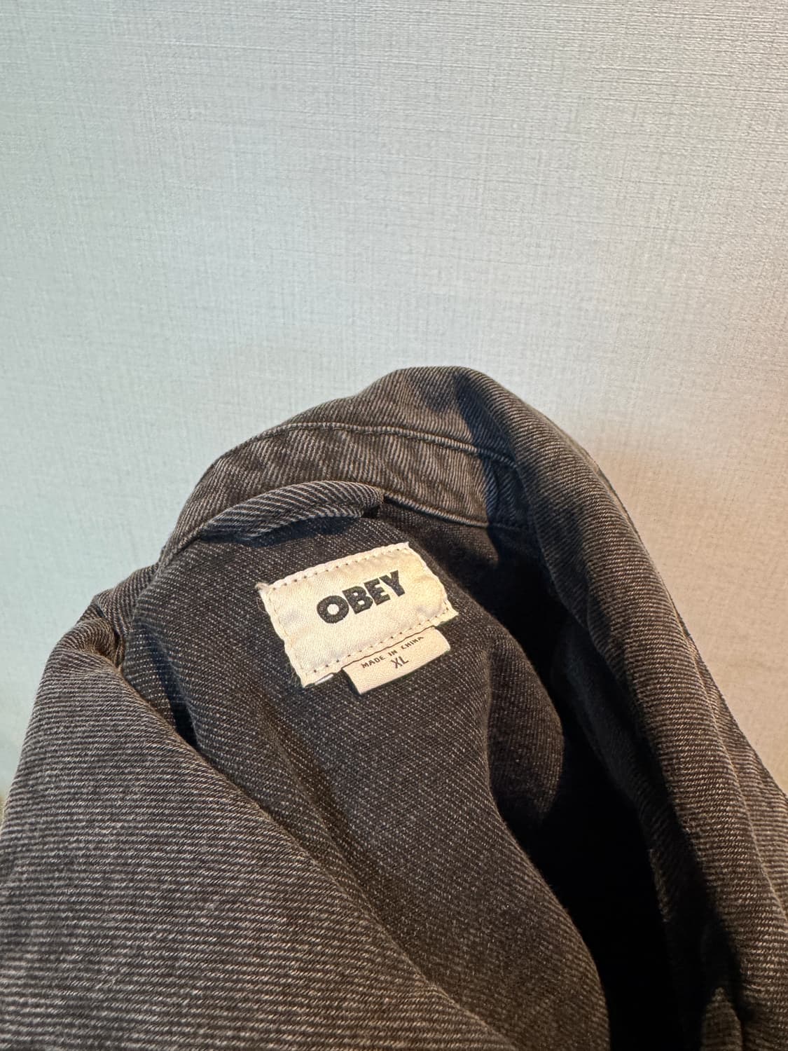 [XL]아이앱X오베이 포스터 집 자켓 앤트러사이트 상품이미지4