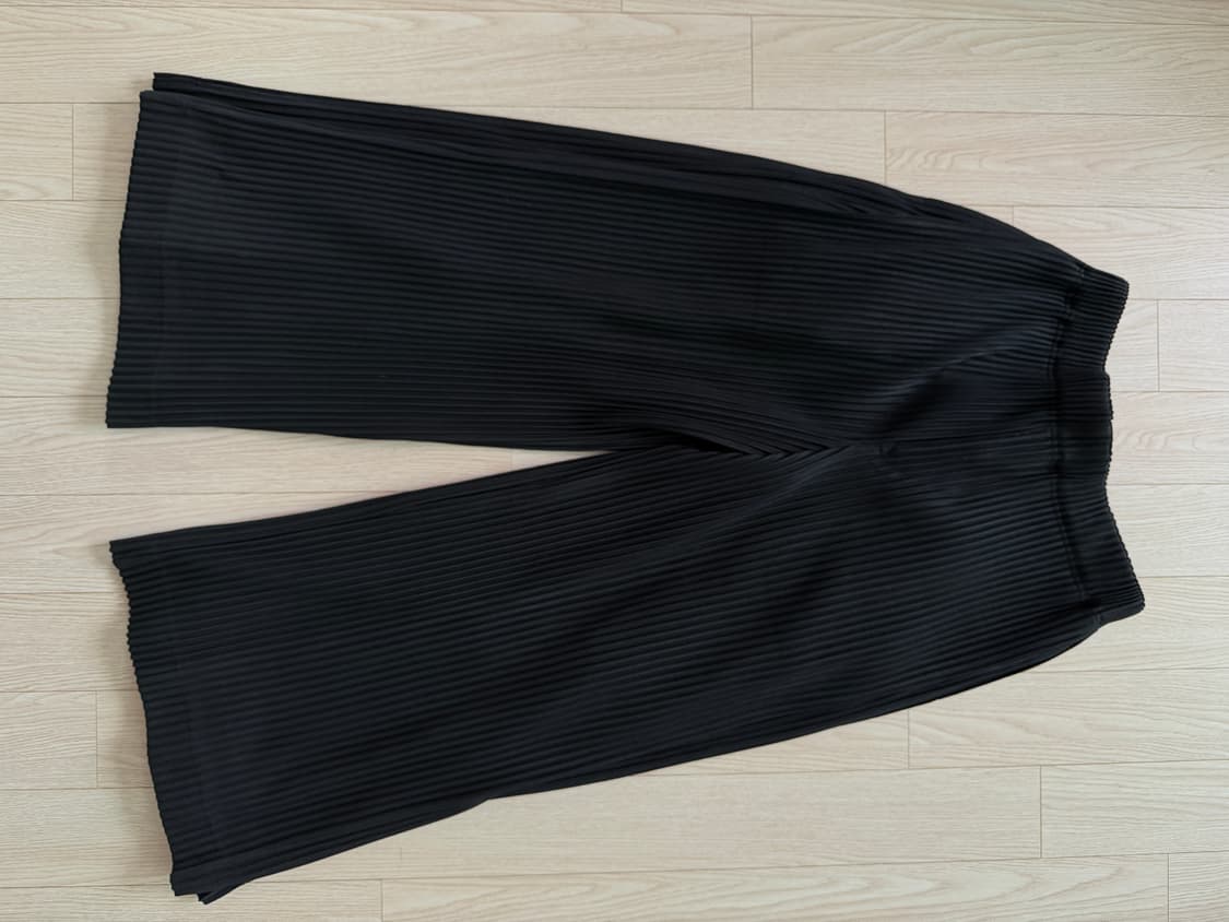 [2] 옴므플리세 먼슬리 5월 와이드 하카마 팬츠 블랙 상품이미지2