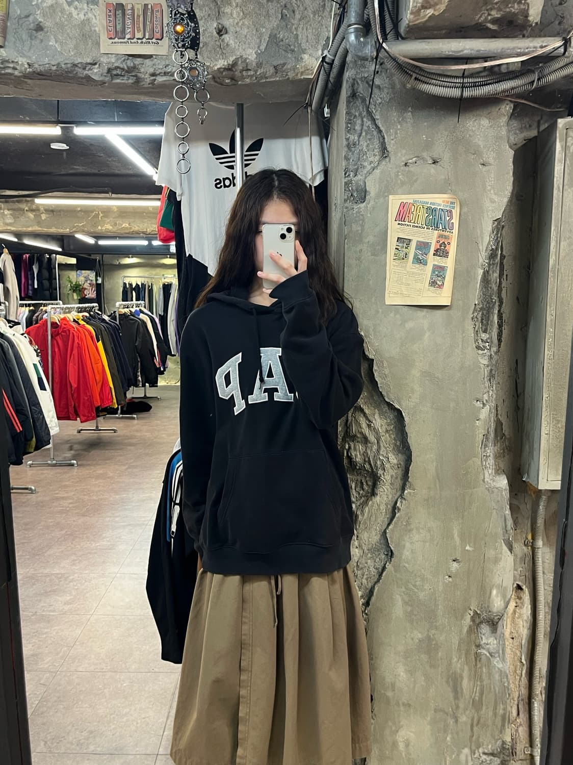 갭 후드티 블랙 L #csz2071 상품이미지2