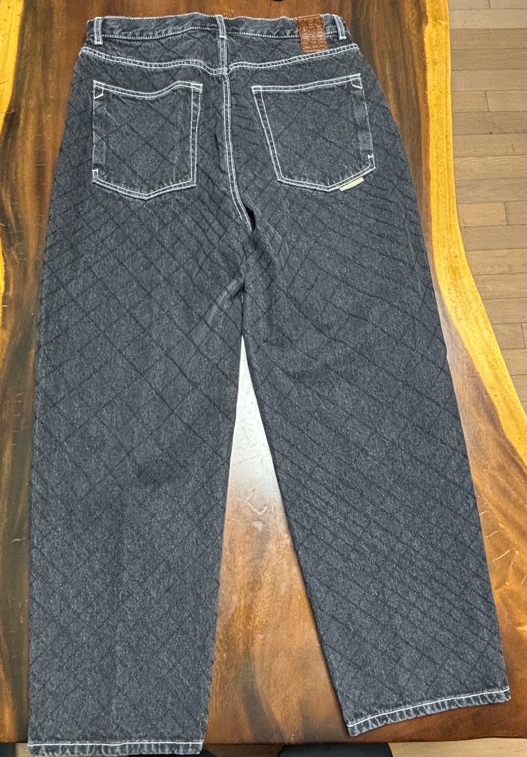 예스아이씨 그물망패턴? 데님바지 상품이미지2