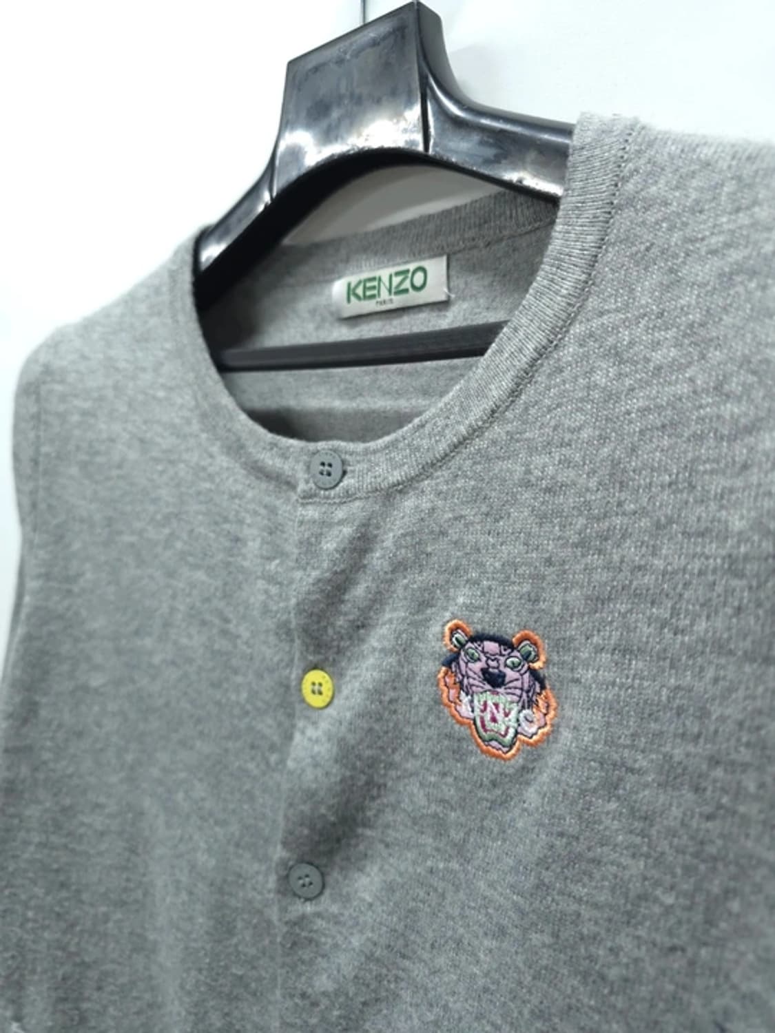 KENZO 겐조 여성 자수패치 그레이 울 가디건 상품이미지9