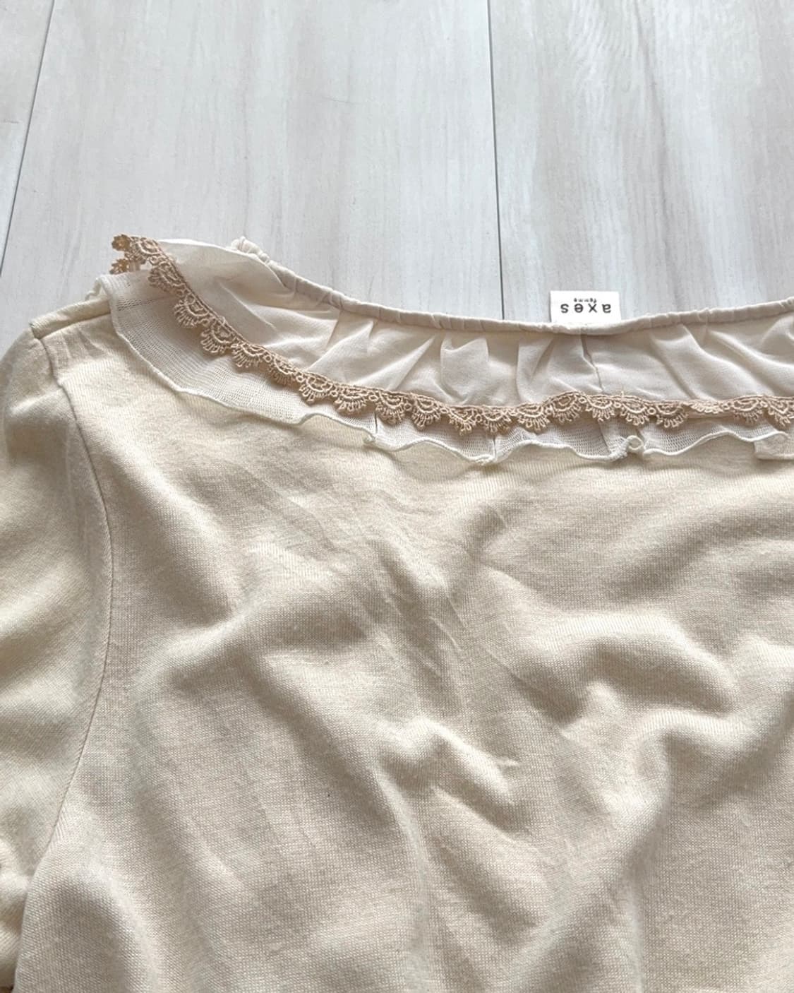 Axes Femme Romantic Lace Ruffle Blouse  상품이미지10