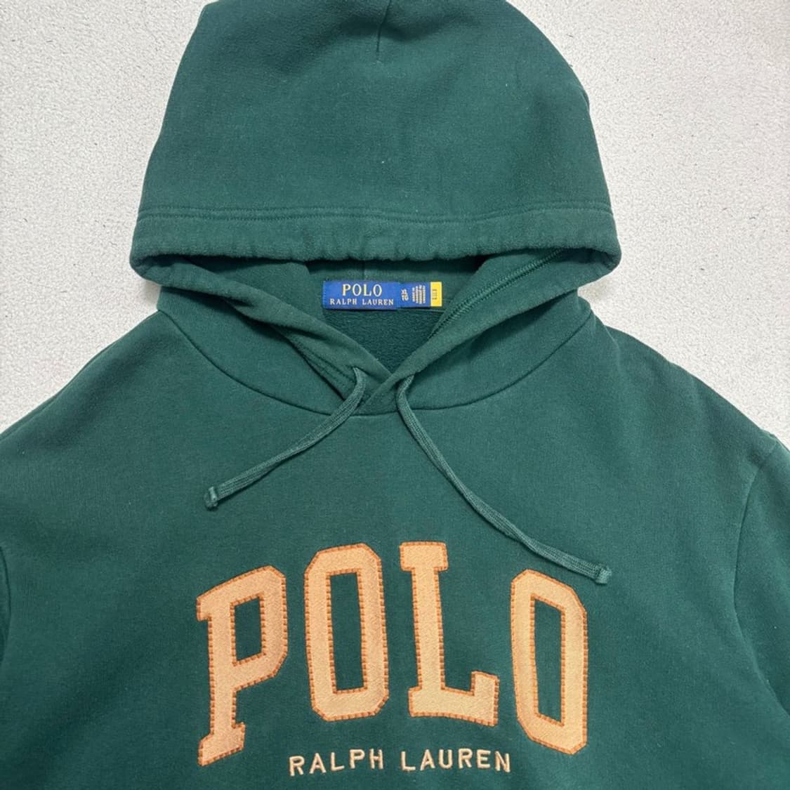 POLO RALPH LAUREN RL 플리스 로고 후드티 딥그린 XL 상품이미지5