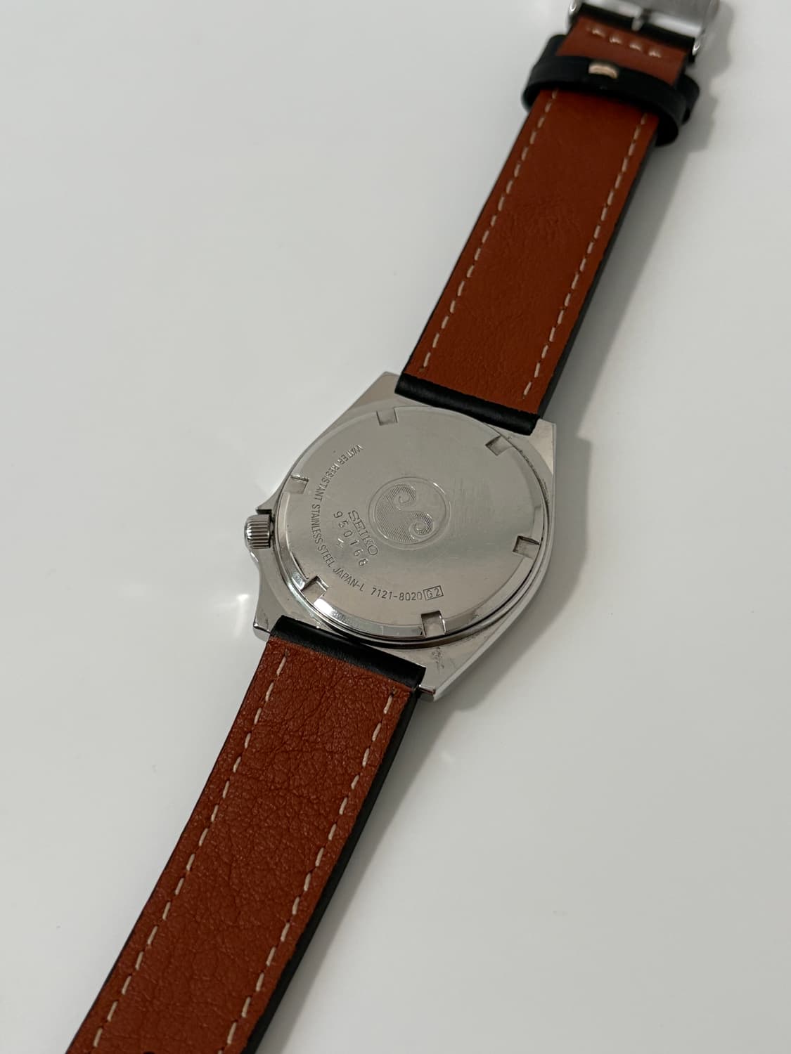80s silverwave black dial silver quartz 상품이미지8