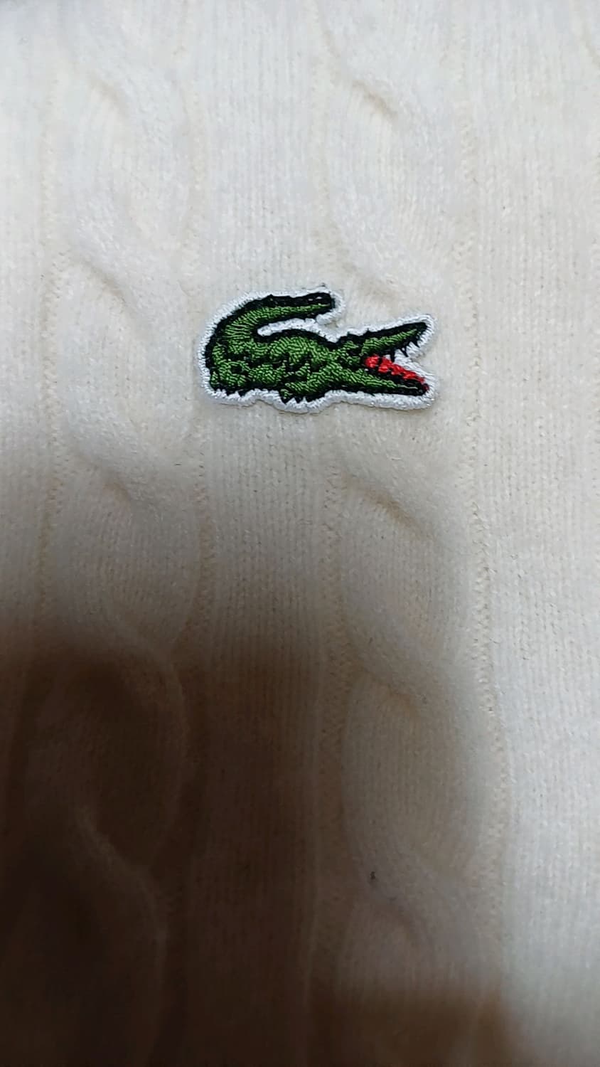 라코스테 크롭꽈배기니트 90 여성55 가슴43 기장52 상품이미지5