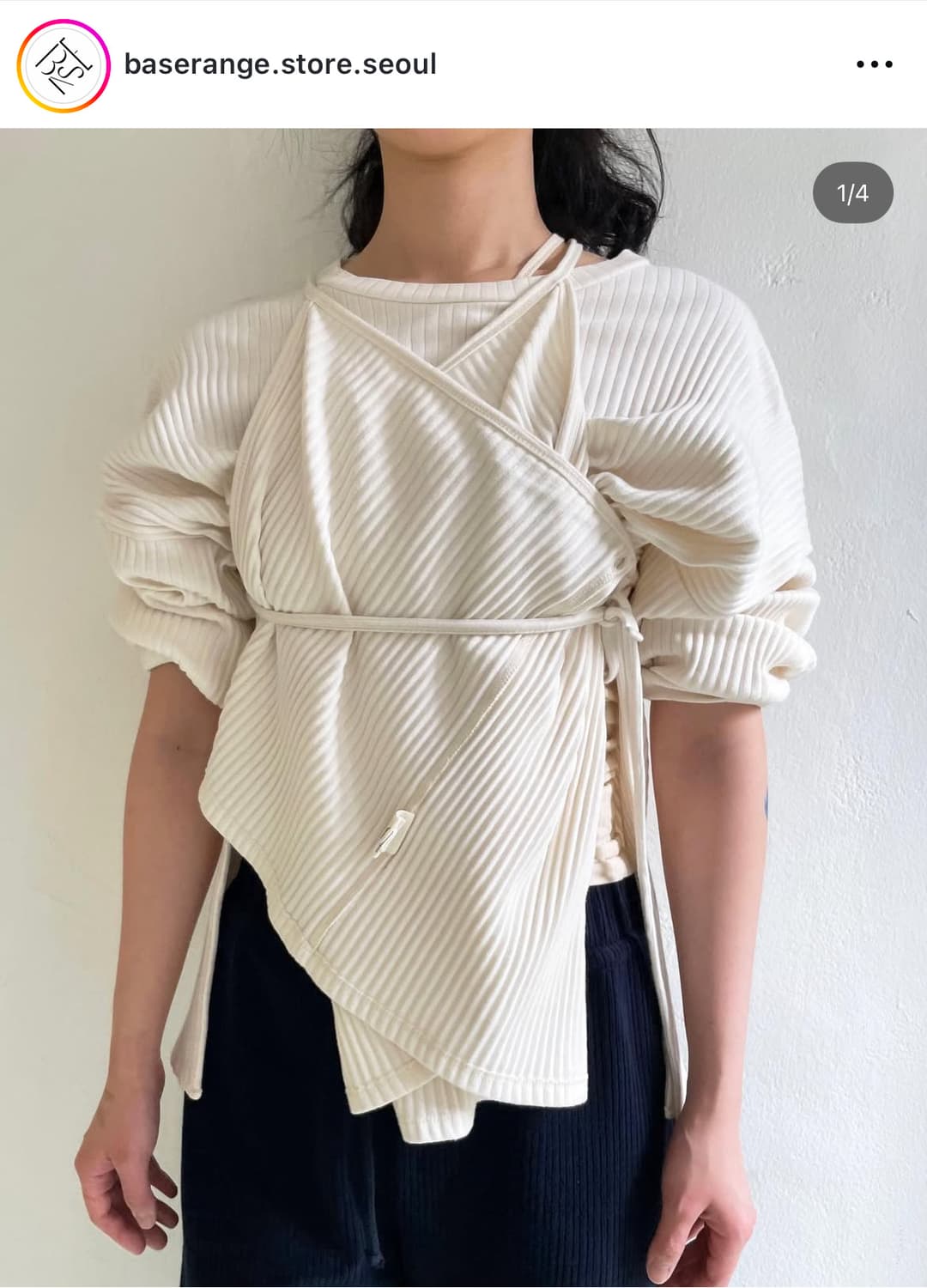 베이스레인지 shaw tee 롱슬리브 상품이미지4