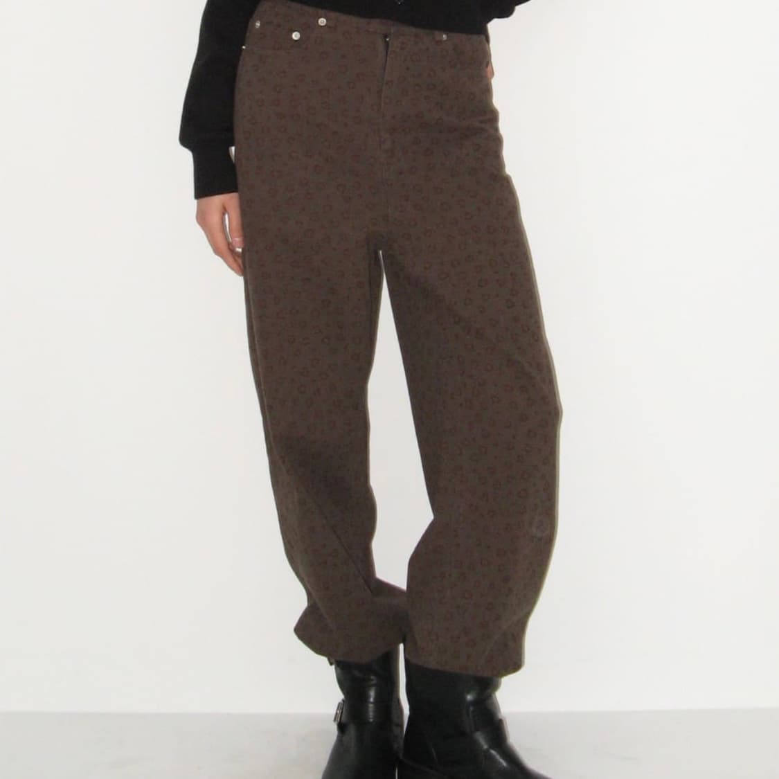 론론 HEART LEOPARD STRAIGHT PANTS  상품이미지1