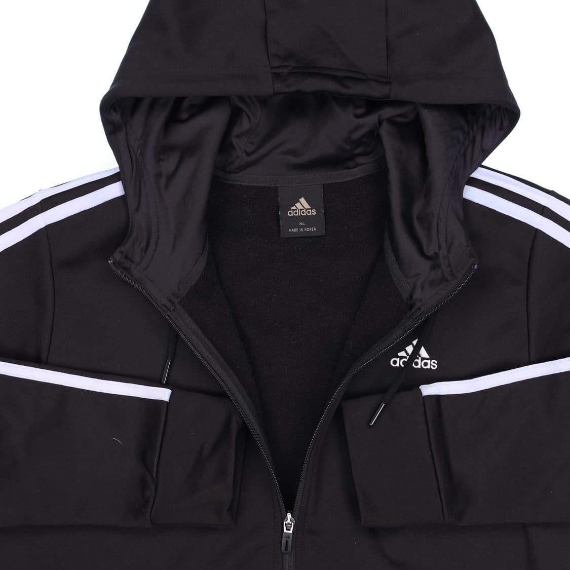 [XL] 아디다스 기모 트랙탑 후드 집업 져지 자켓 N7055 상품이미지4