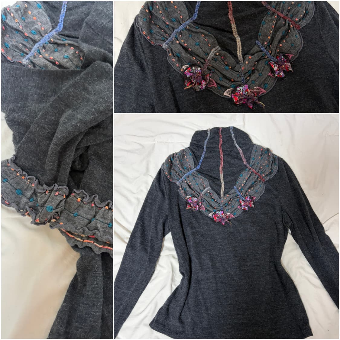 오리엔탈 터틀넥 니트탑 상품이미지1