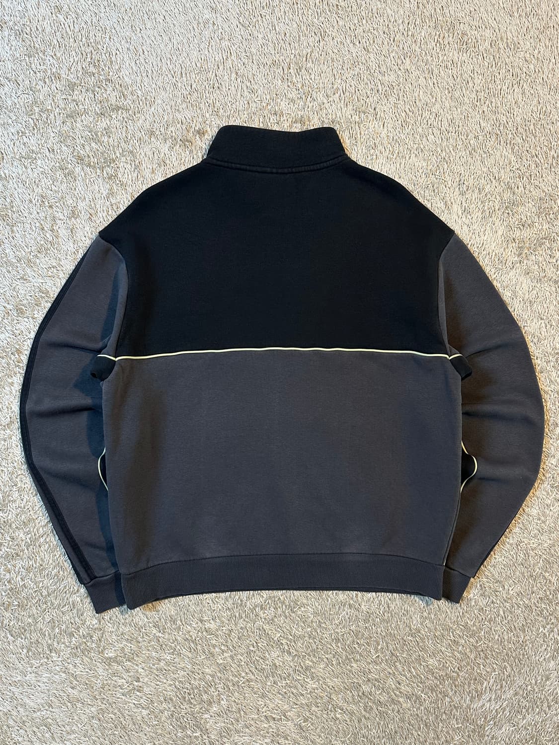 아디다스 ADIDAS 사이드라인 배색 하프 반집업 맨투맨 상품이미지3