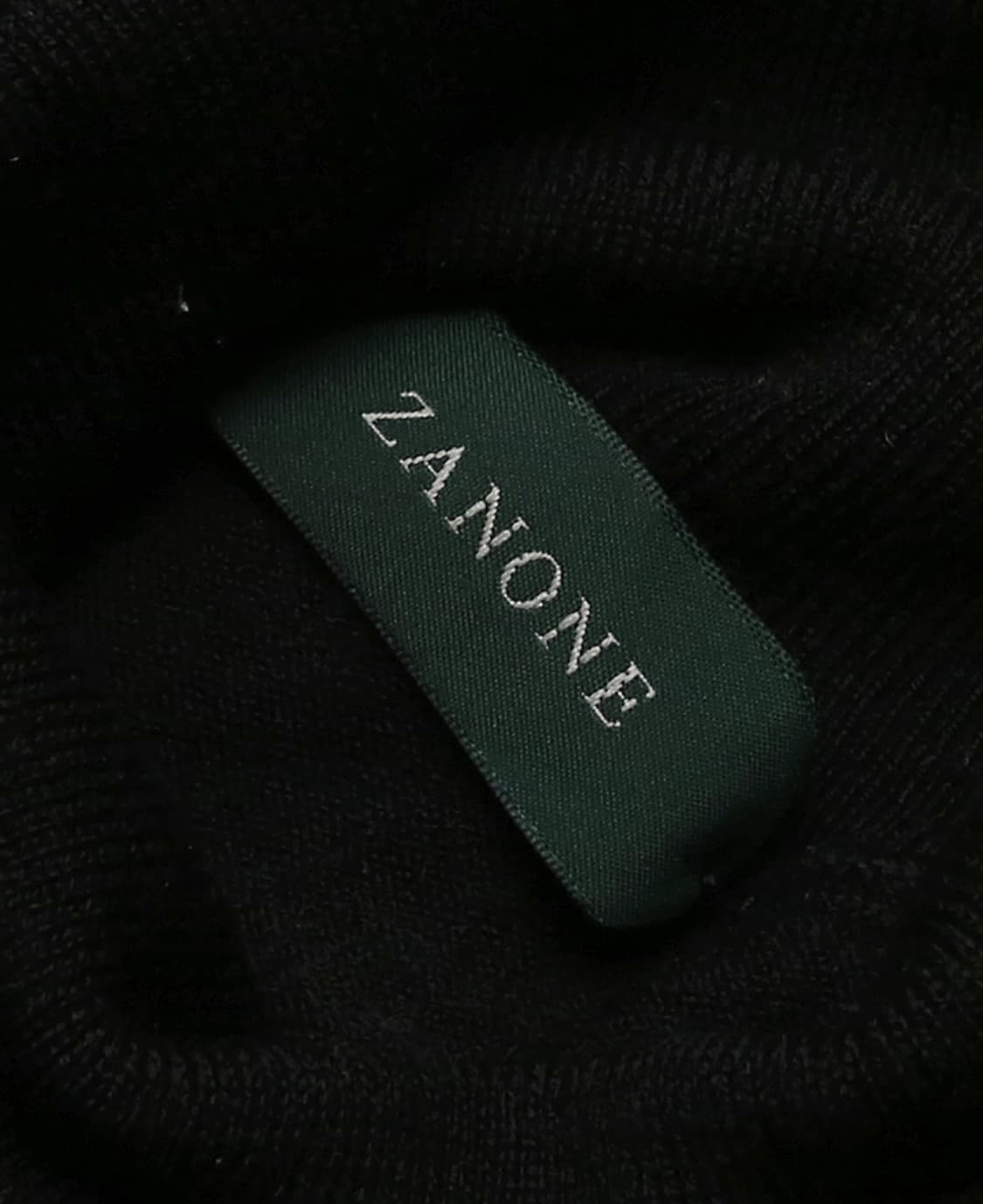 자노네 [Zanone] 플랙스 울 나일론 블랙 터틀넥 니트 상품이미지4