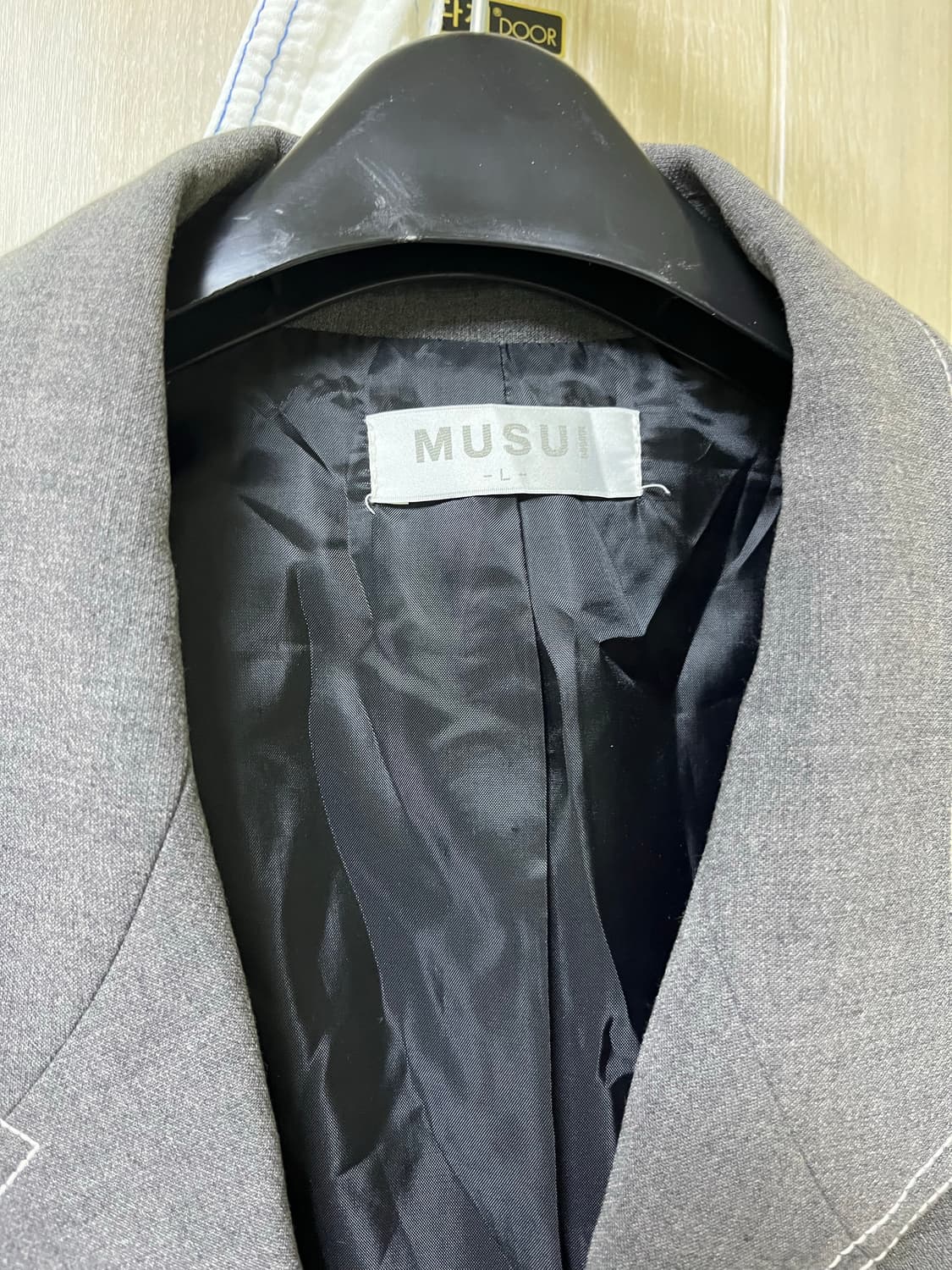 MUSUI 블레이저 L 회색 오버핏 상품이미지3