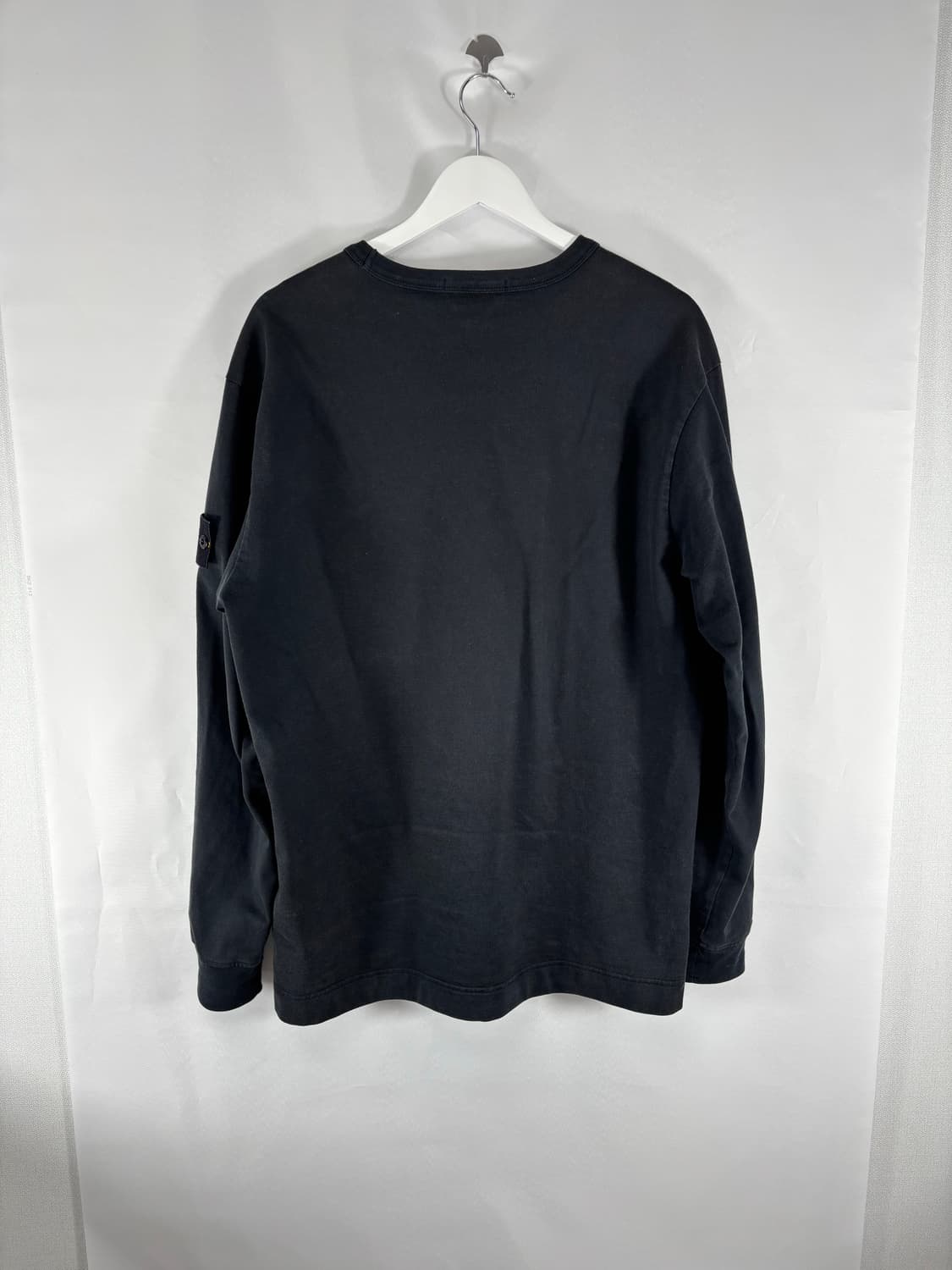 (정품,21FW)XL스톤아일랜드 롱슬리브 맨투맨 니트 블랙 상품이미지5