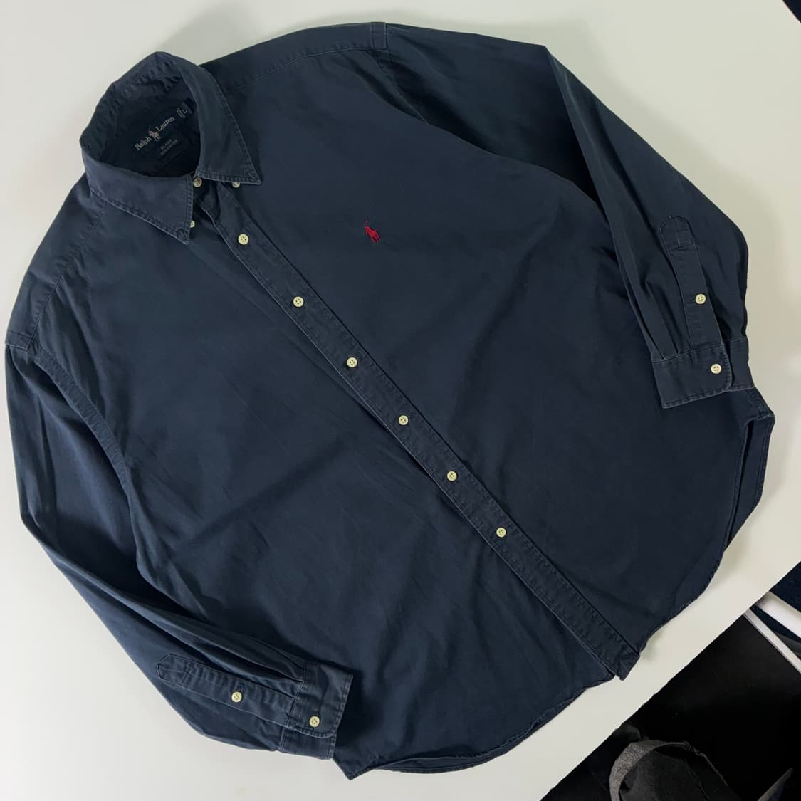 Polo  폴로 랄프로렌 자수 코튼 네이비 셔츠  상품이미지2