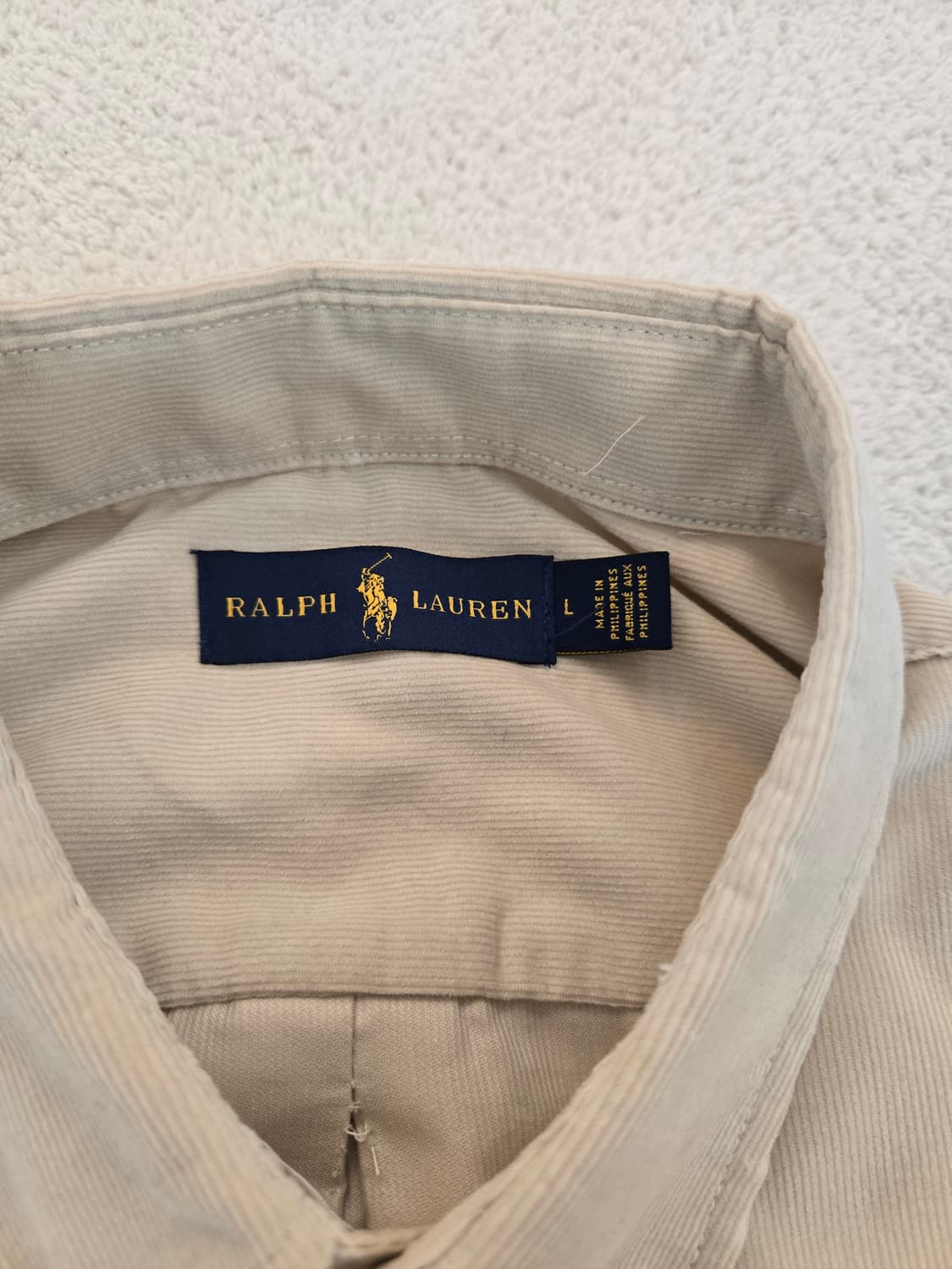 폴로 랄프로렌 베이지 셔츠 남방 L 상품이미지5