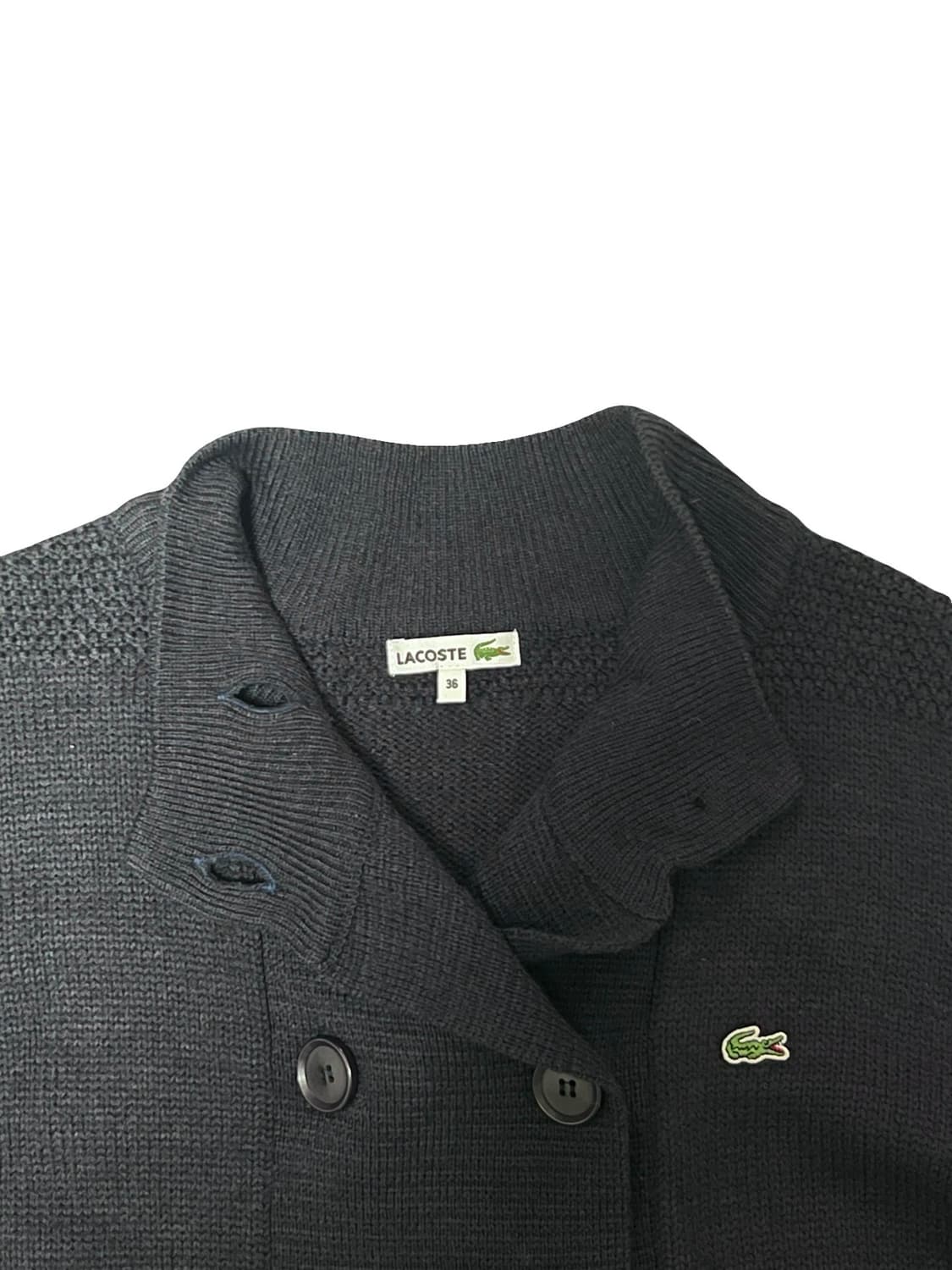 라코스테 네이비 니트 가디건 36 상품이미지4
