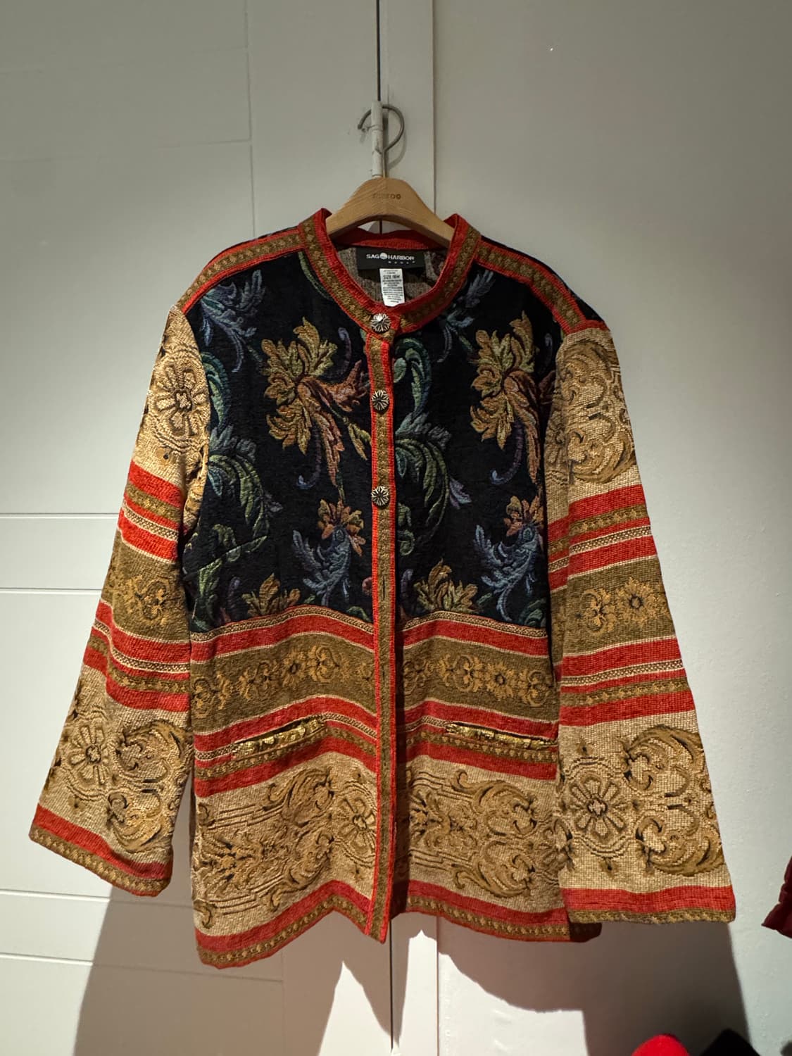 빈티지 자카드 가디건자켓 상품이미지1