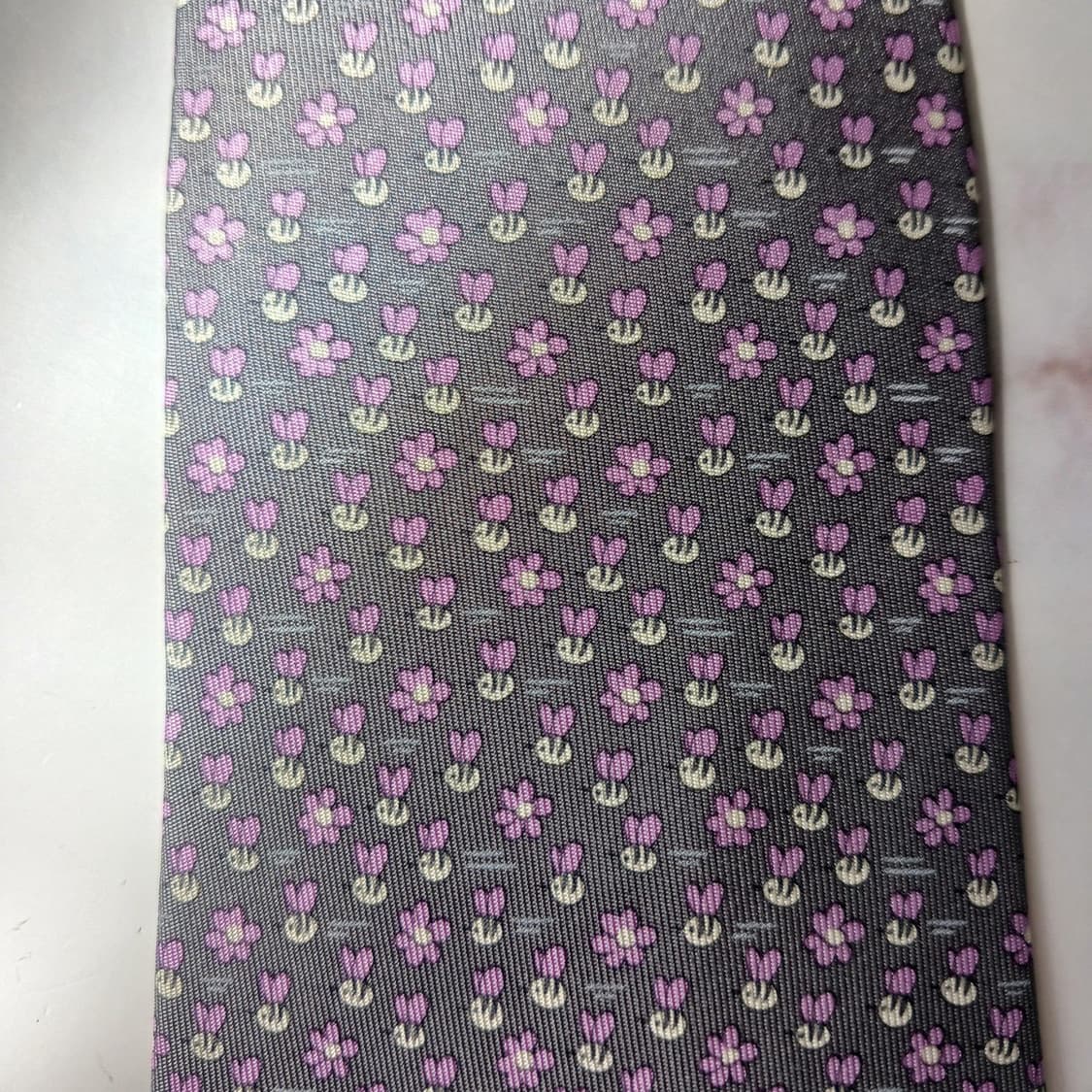 살바토레 페라가모 플라워 패턴 넥타이 8.8cm S~A+등급 E793 상품이미지7