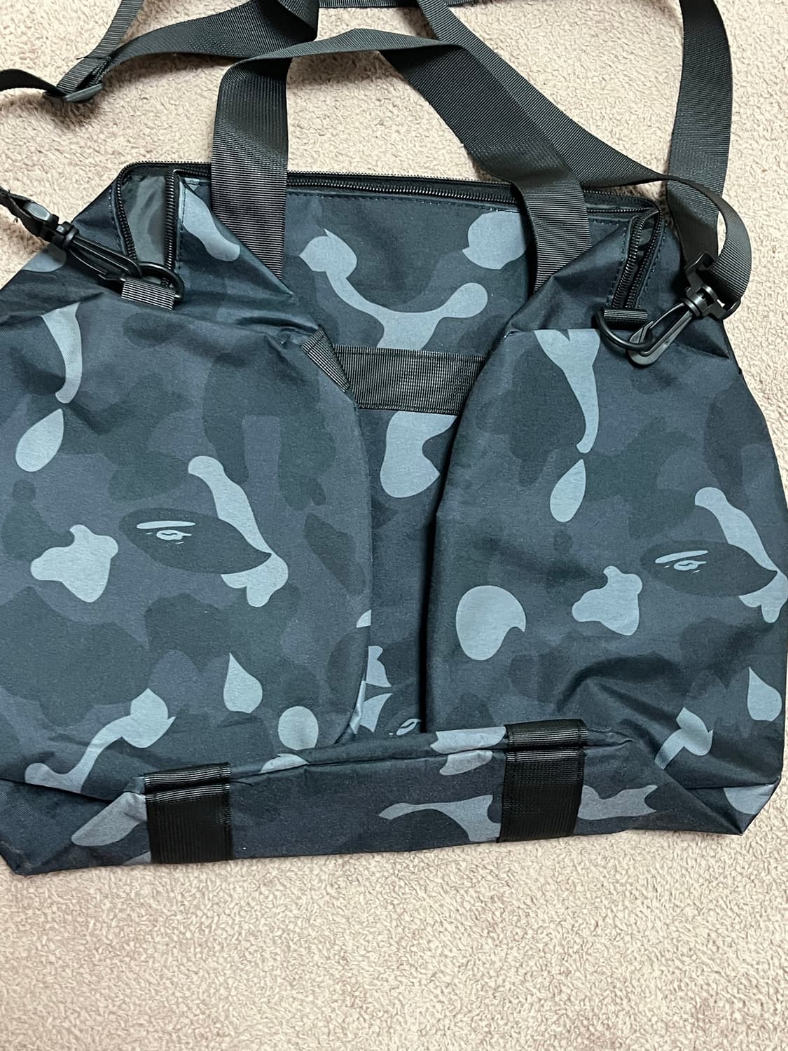 미사용 베이프 잡지부록 카모 더플백 보스턴백 상품이미지3