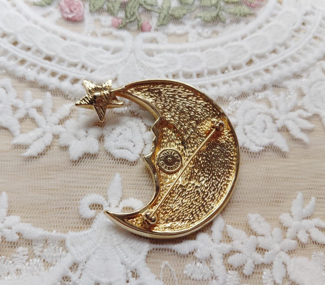 희귀vintage)버틀러앤윌슨 빈티지 달과별 애나멜 브로치 상품이미지5