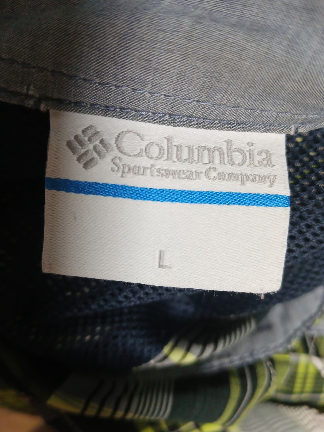 컬럼비아 블랙 형광 체크셔츠 상품이미지2