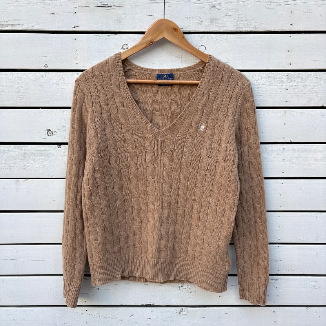 Polo 폴로 울 캐시미어 브이넥 니트 상품이미지1