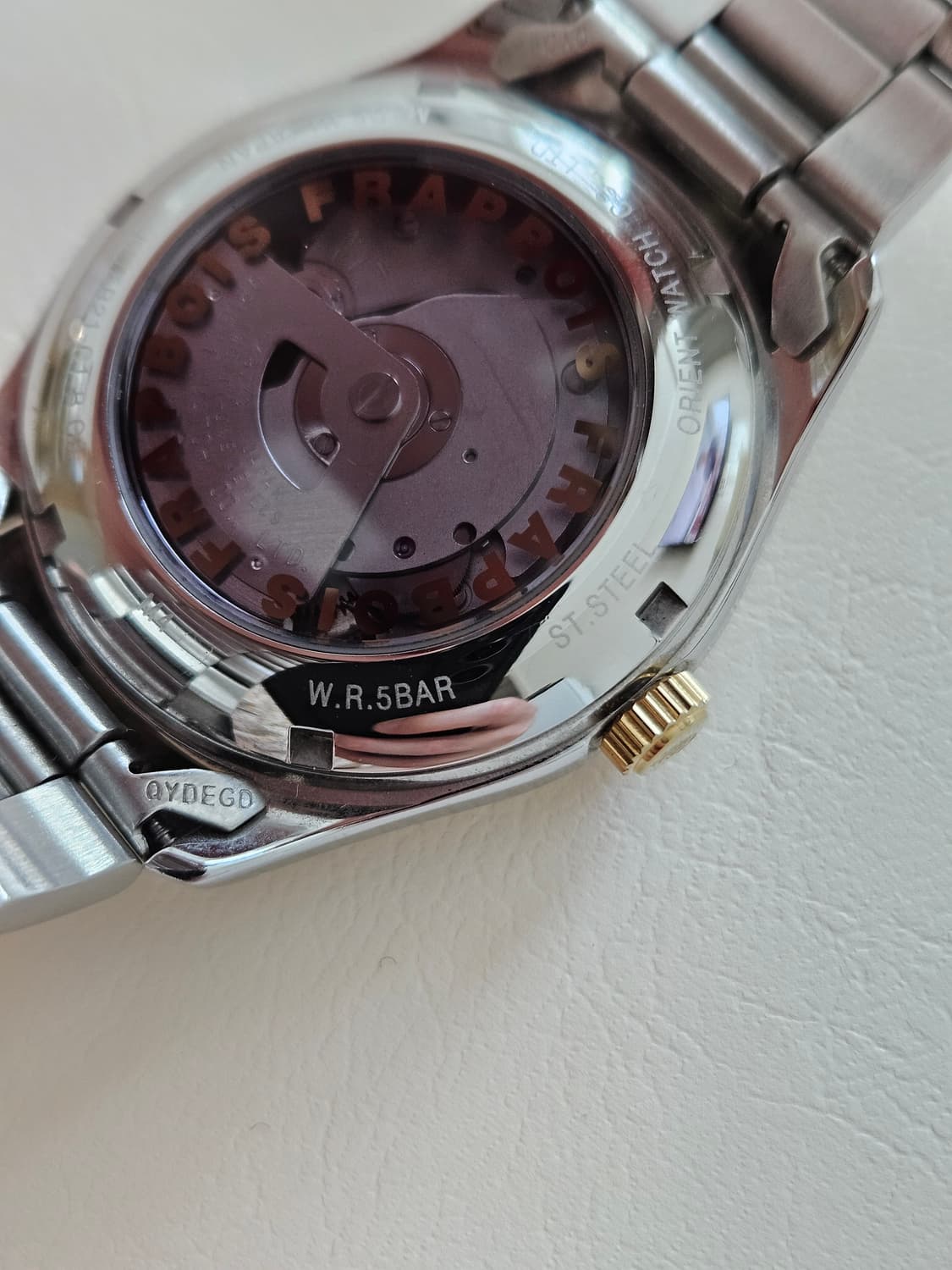 오리엔트 FRAPBOIS 콜라보 실버 메탈 시계 상품이미지9