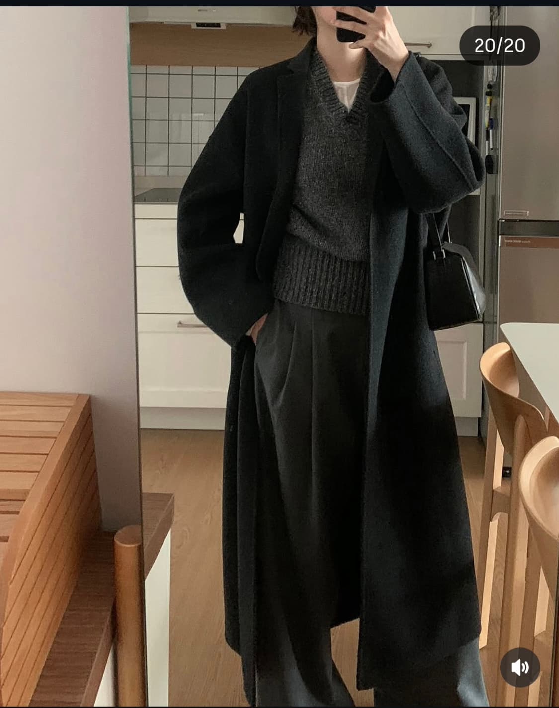 캐시미어 핸드메이드 코트 차콜.56만원.택있음 상품이미지1