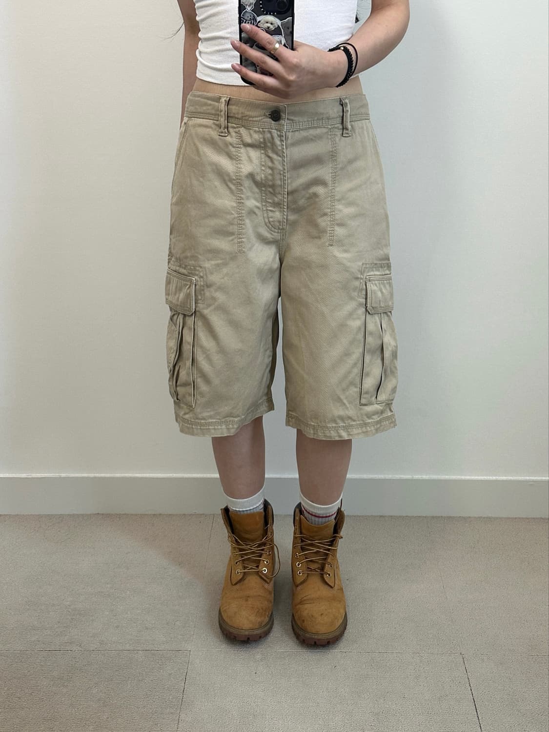 나이키 00s 베이지 버뮤다핏 카고팬츠 상품이미지2