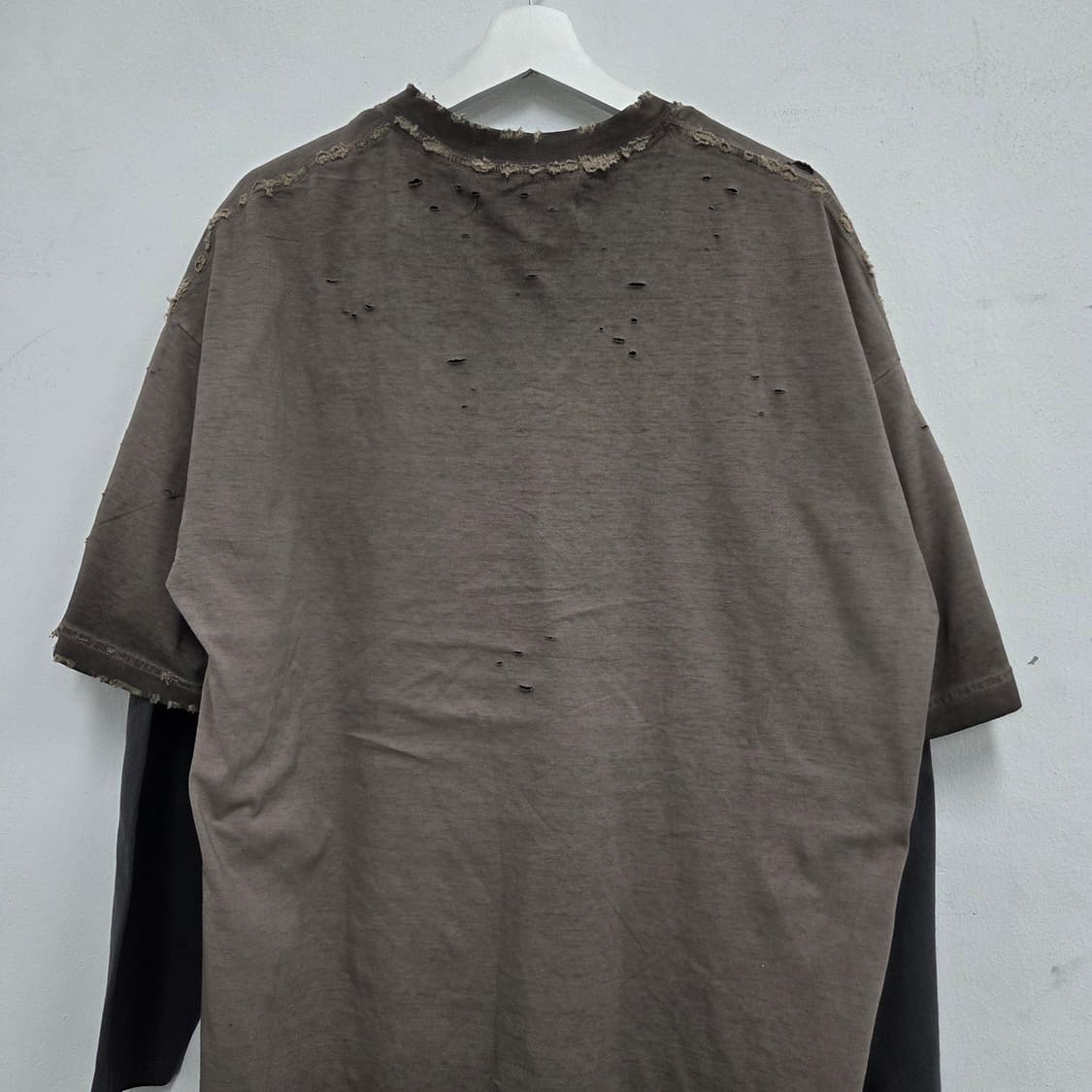 빈티지 워싱 긴팔 레이어드티셔츠 상품이미지8