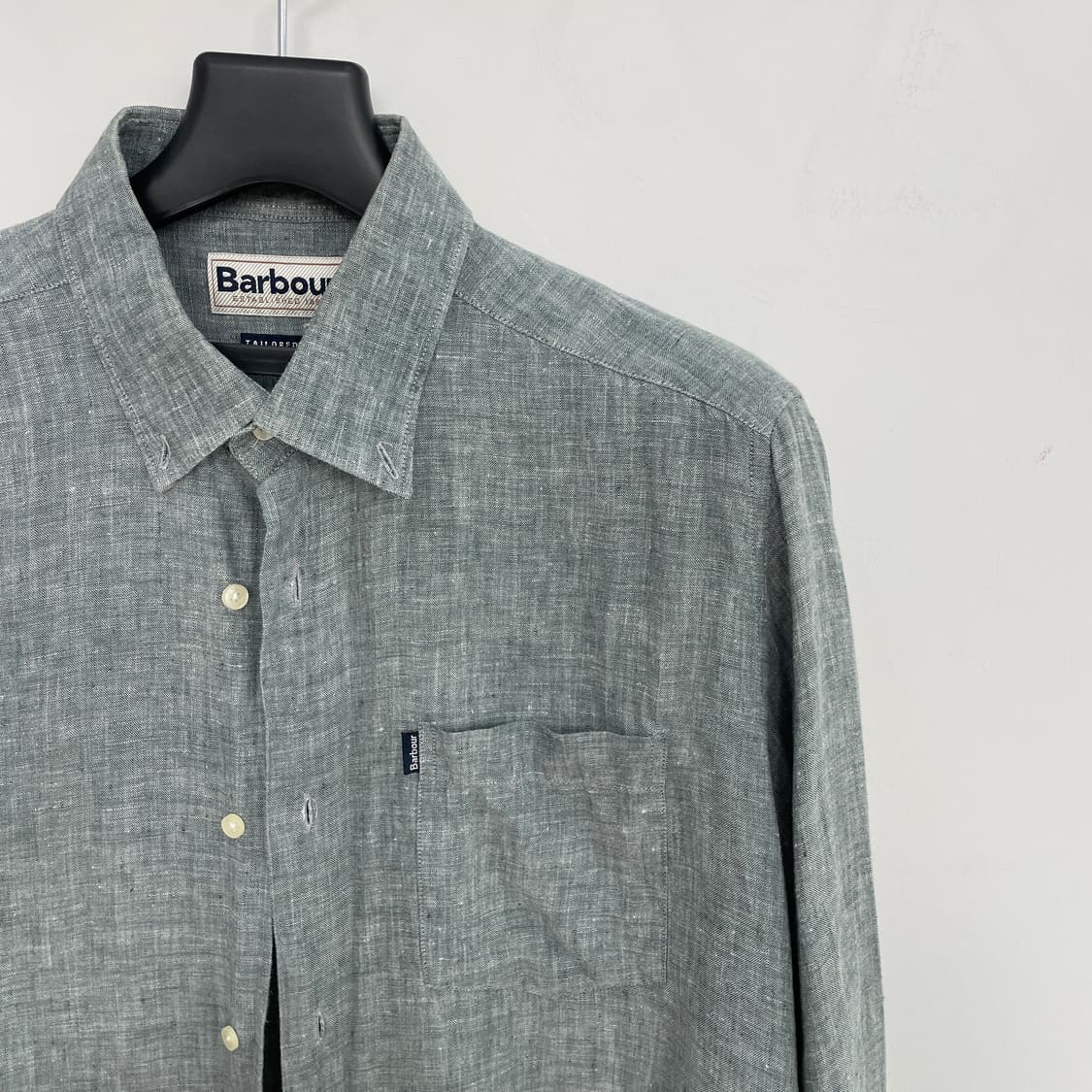 바버 린넨 셔츠 상품이미지4