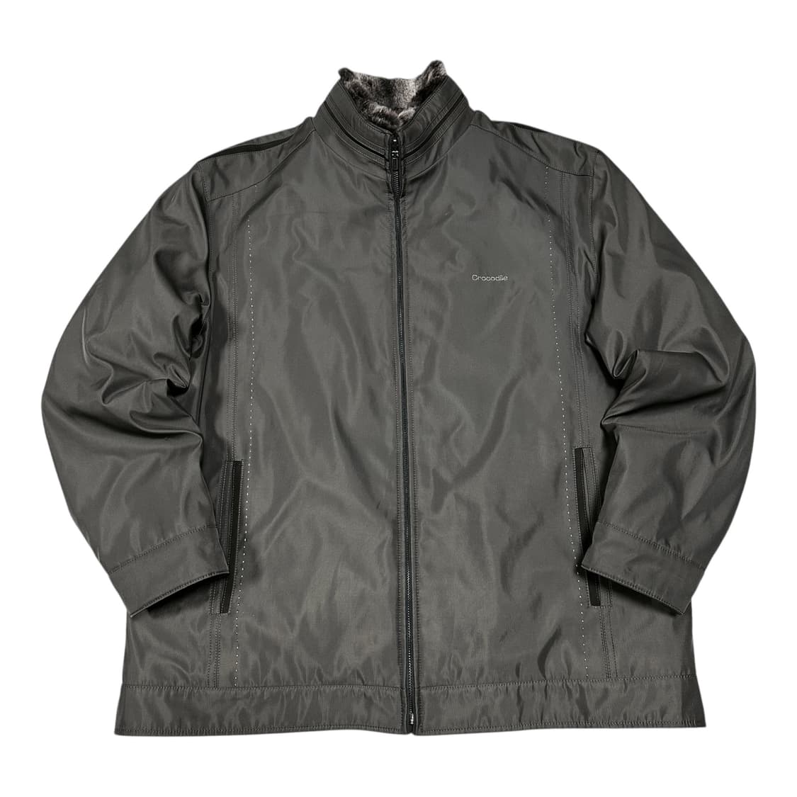 ✨ (바배) 크로커다일 토끼털 내피 남성 점퍼 자켓  상품이미지1