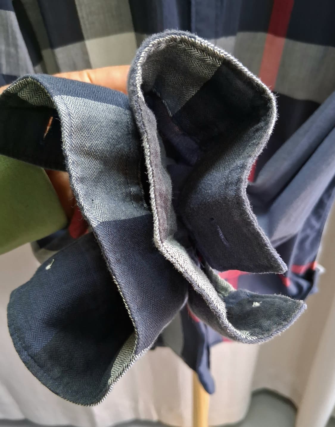 버버리 블랙라벨 체크 셔츠4/남성M# 상품이미지5