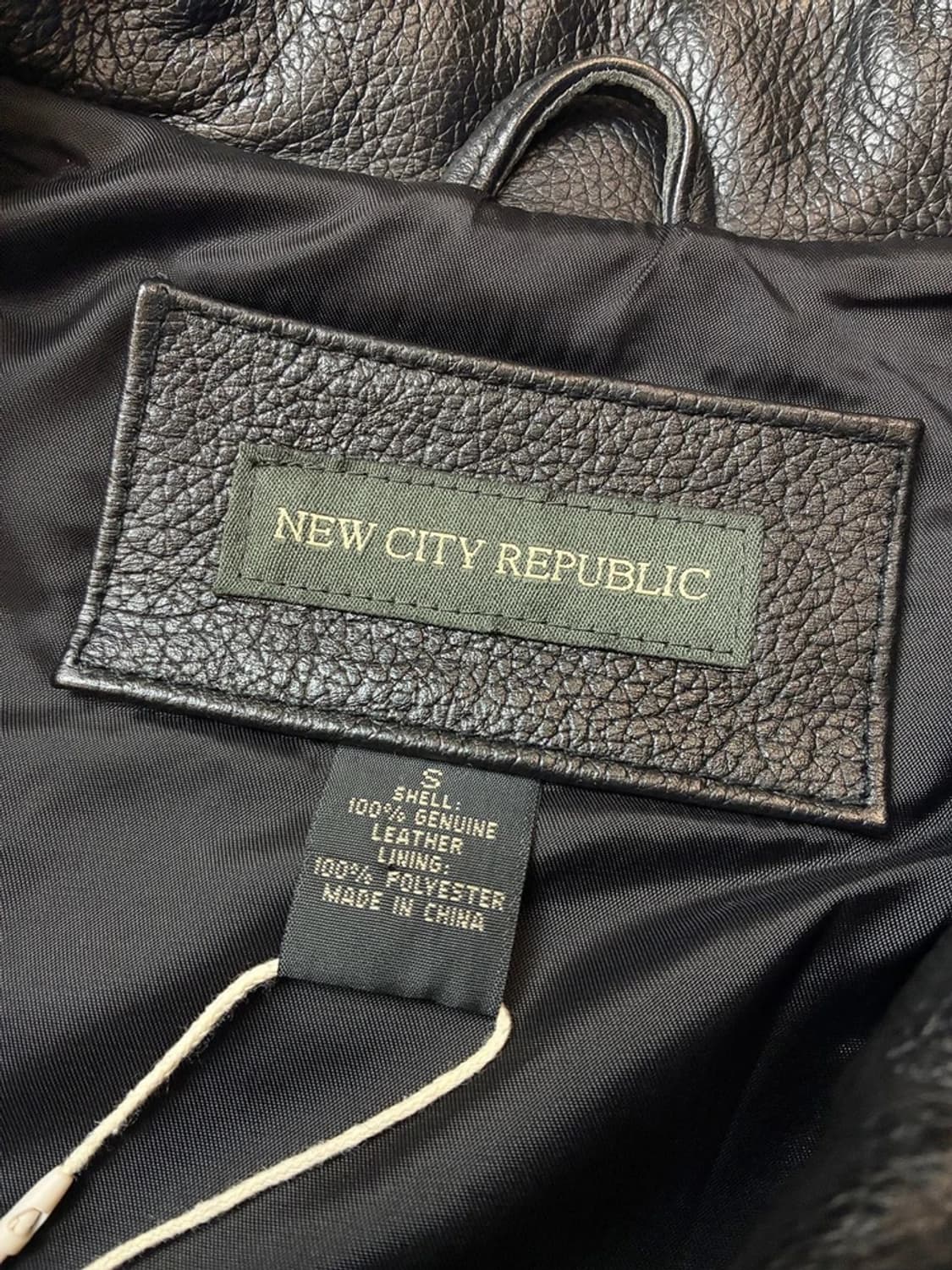 뉴 시티 리퍼블릭 00's 천연 소가죽 자켓 PN5537    상품이미지7